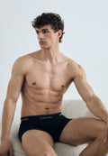 TRUNK 3 PACK ICON COTTON STRETCH - Trunks - black