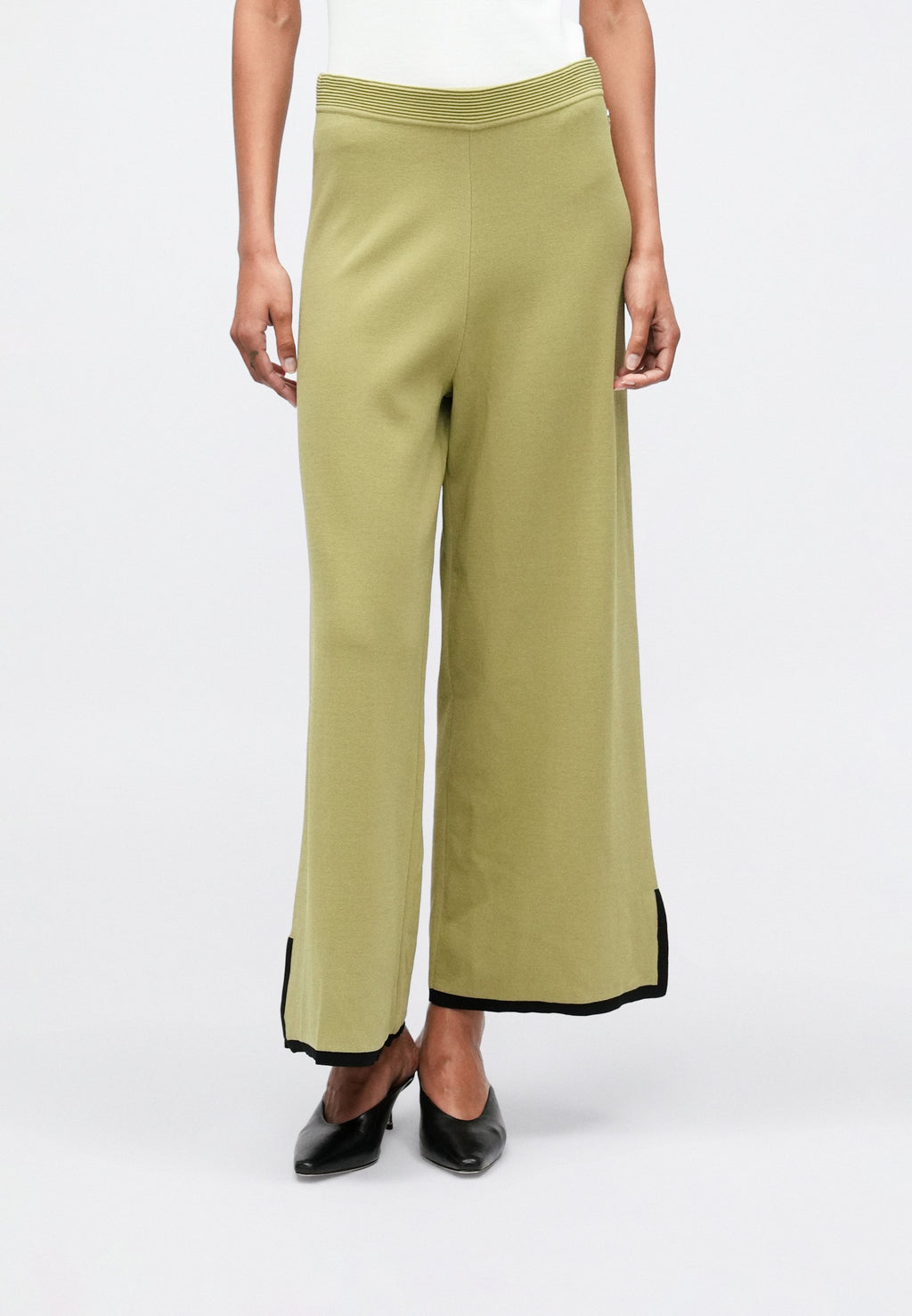 CONTRAST PANTS - Trousers - cedar/black