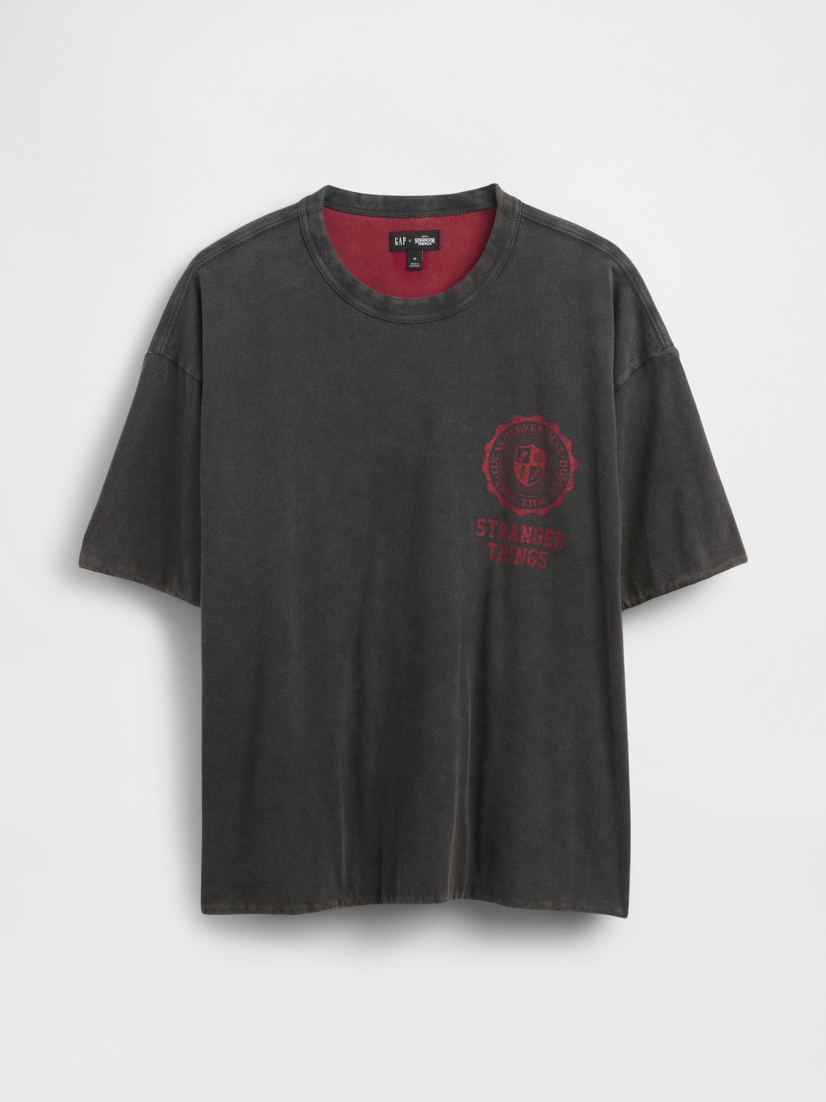 STRANGER THINGS REVERSIBLE GRAPHIC T-SHIRT - Print T-shirt - moonless night
