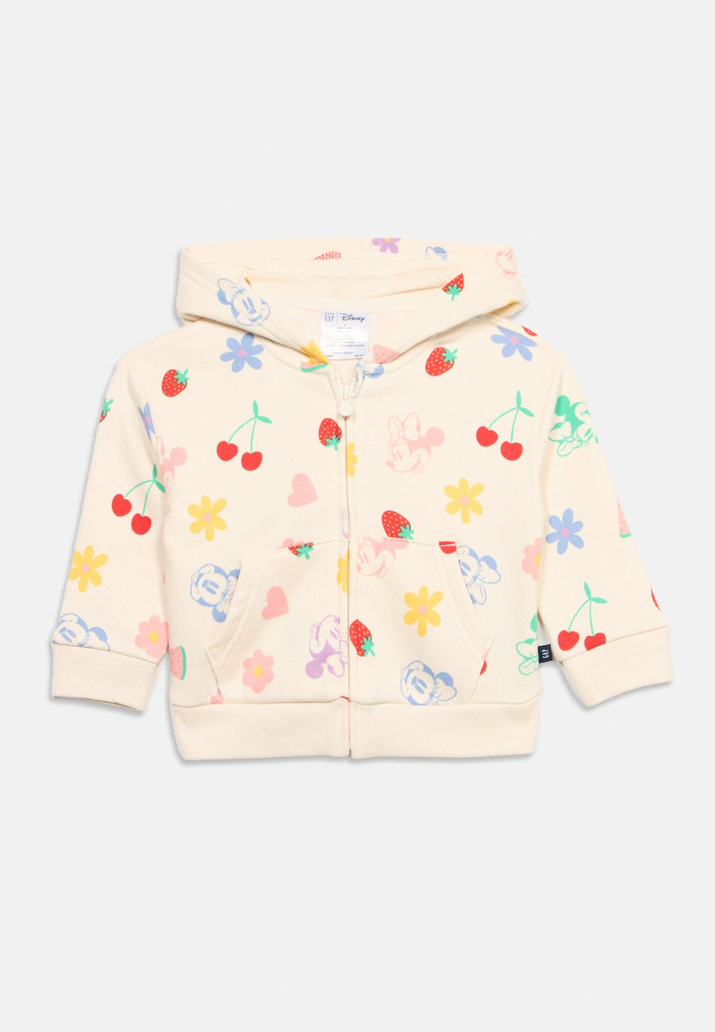 LOGO - Zip-up sweatshirt - off-white/multi-coloured
