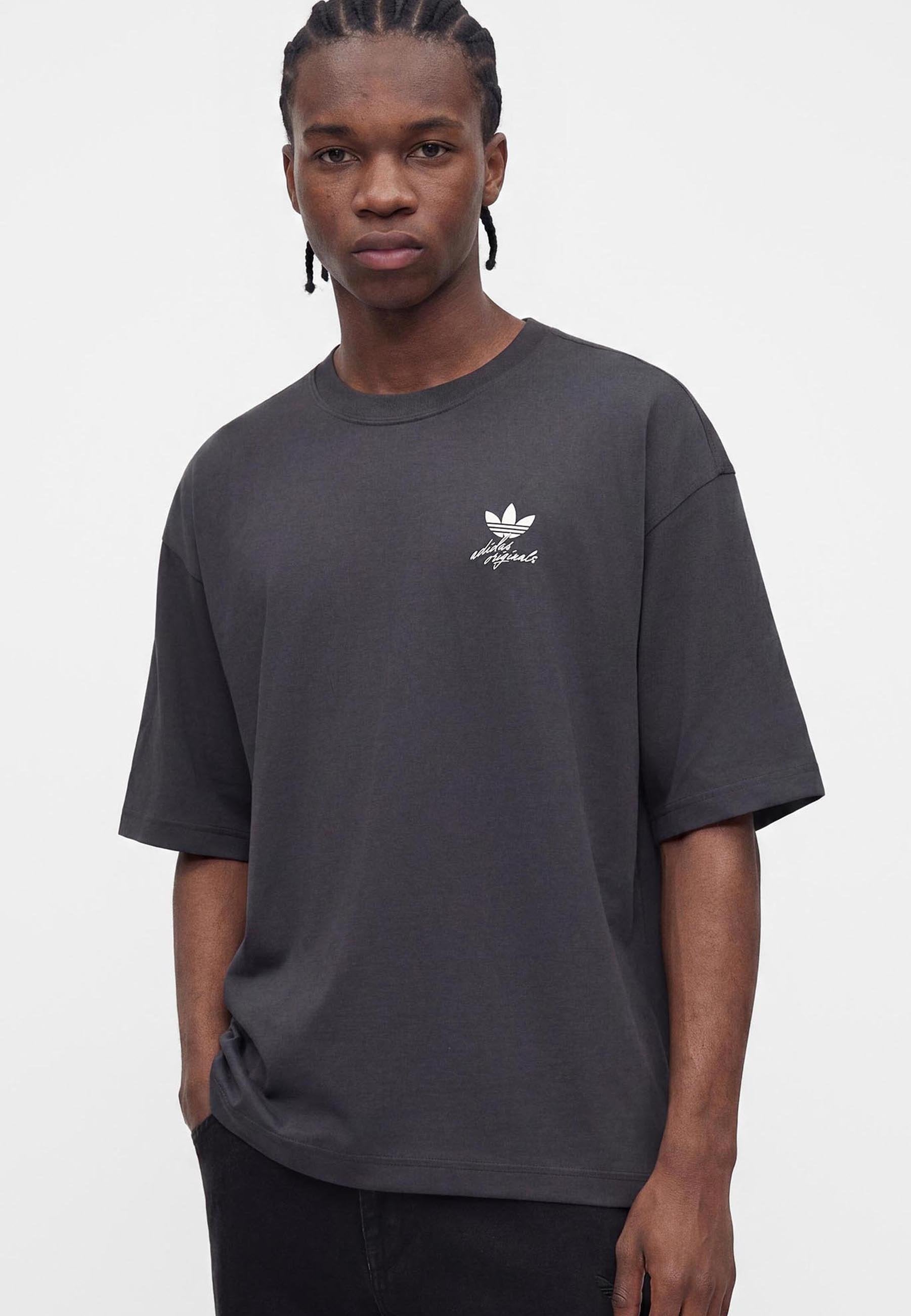WHALE GRAPHIC TEE UNISEX - Print T-shirt - carbon