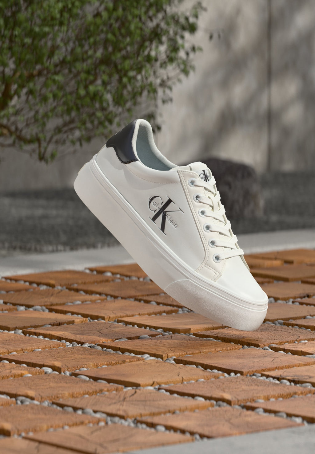 FLATFORM LACEUP - Trainers - bright white