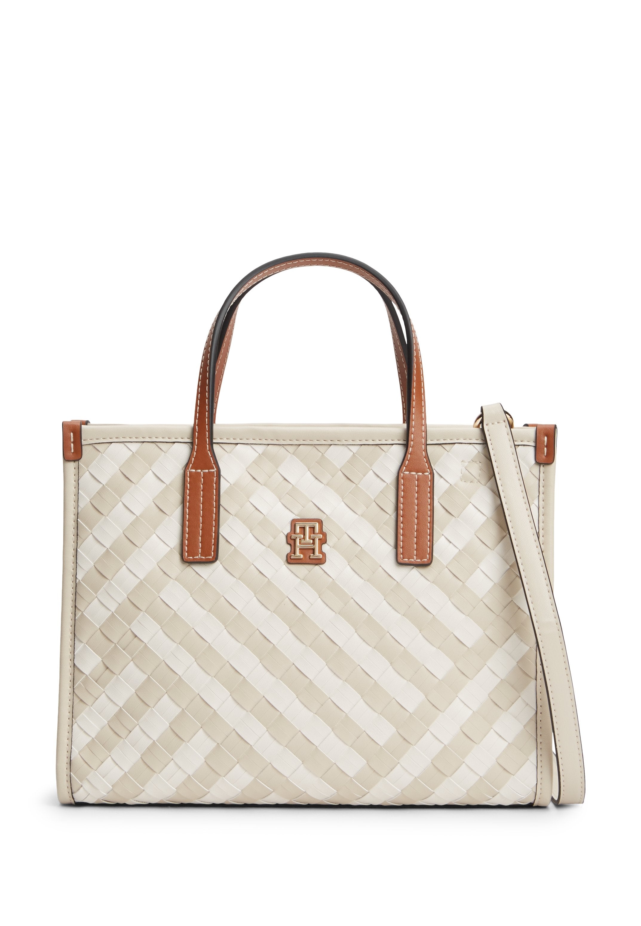 CITY WOVEN CROSSBODY TOTE BAG - Handbag - neutral mix