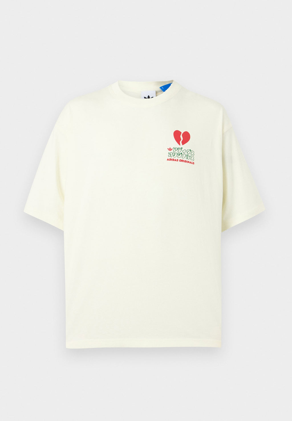 VDAY CAT TEE UNISEX - Print T-shirt - off-white