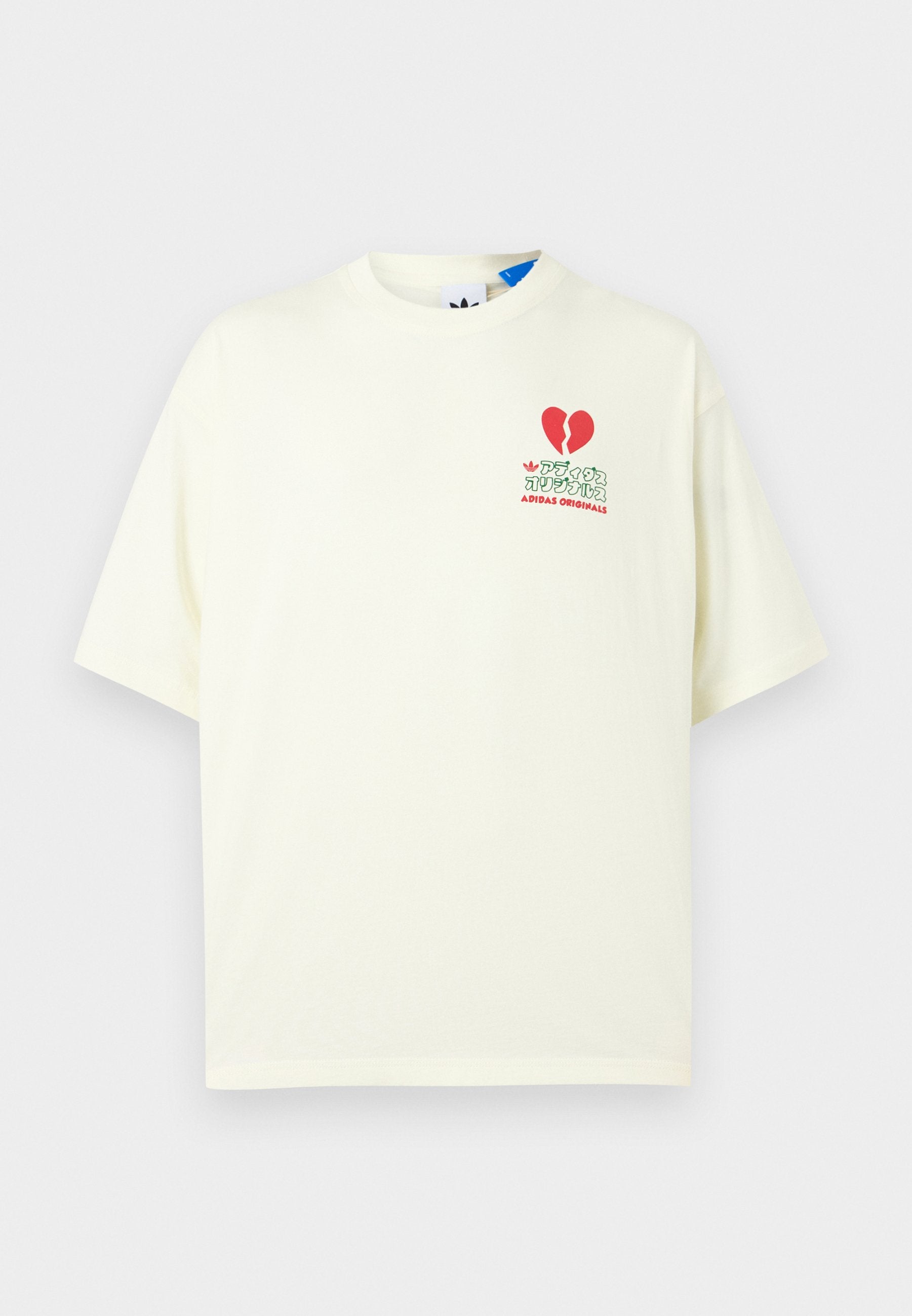 VDAY CAT TEE UNISEX - Print T-shirt - off-white