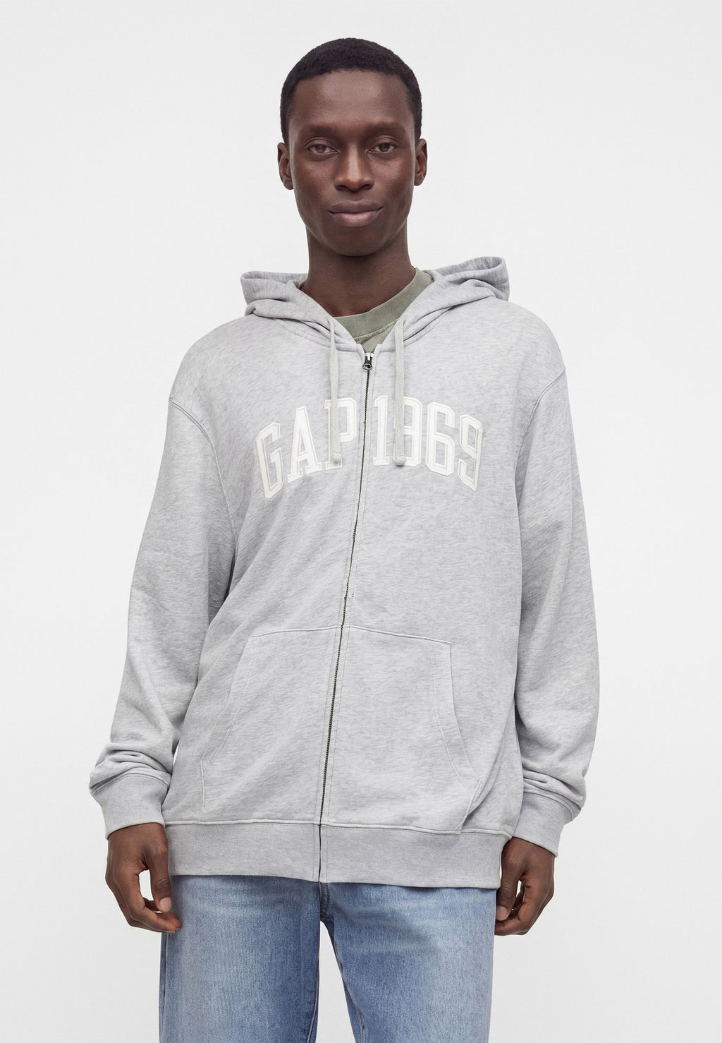 Zip-up sweatshirt - grey