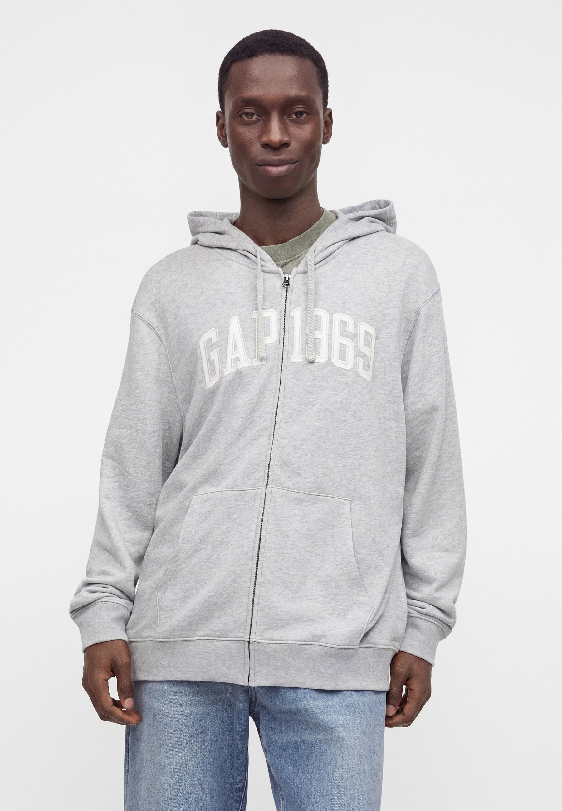 Zip-up sweatshirt - grey