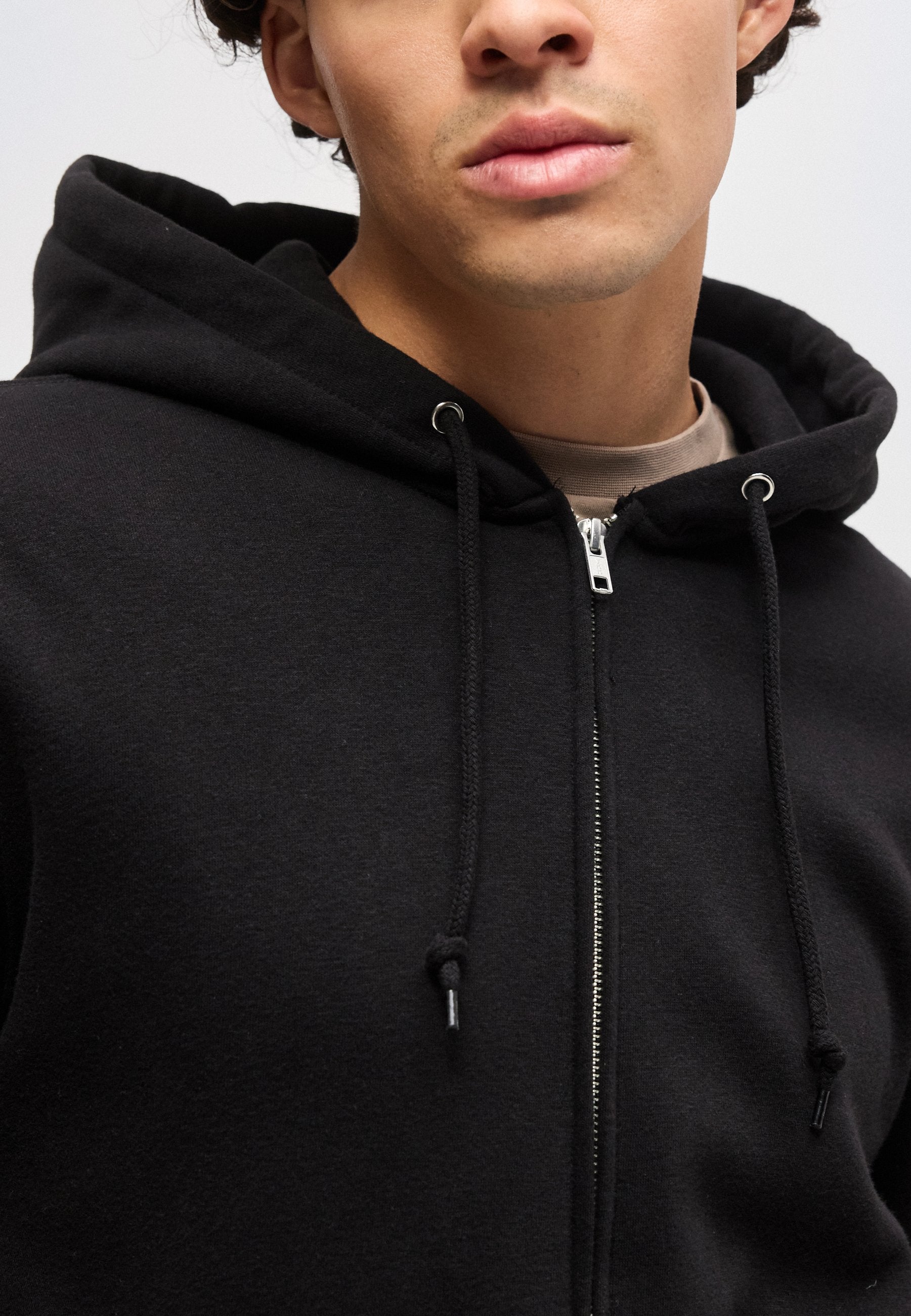 HOOD - Zip-up sweatshirt - true black