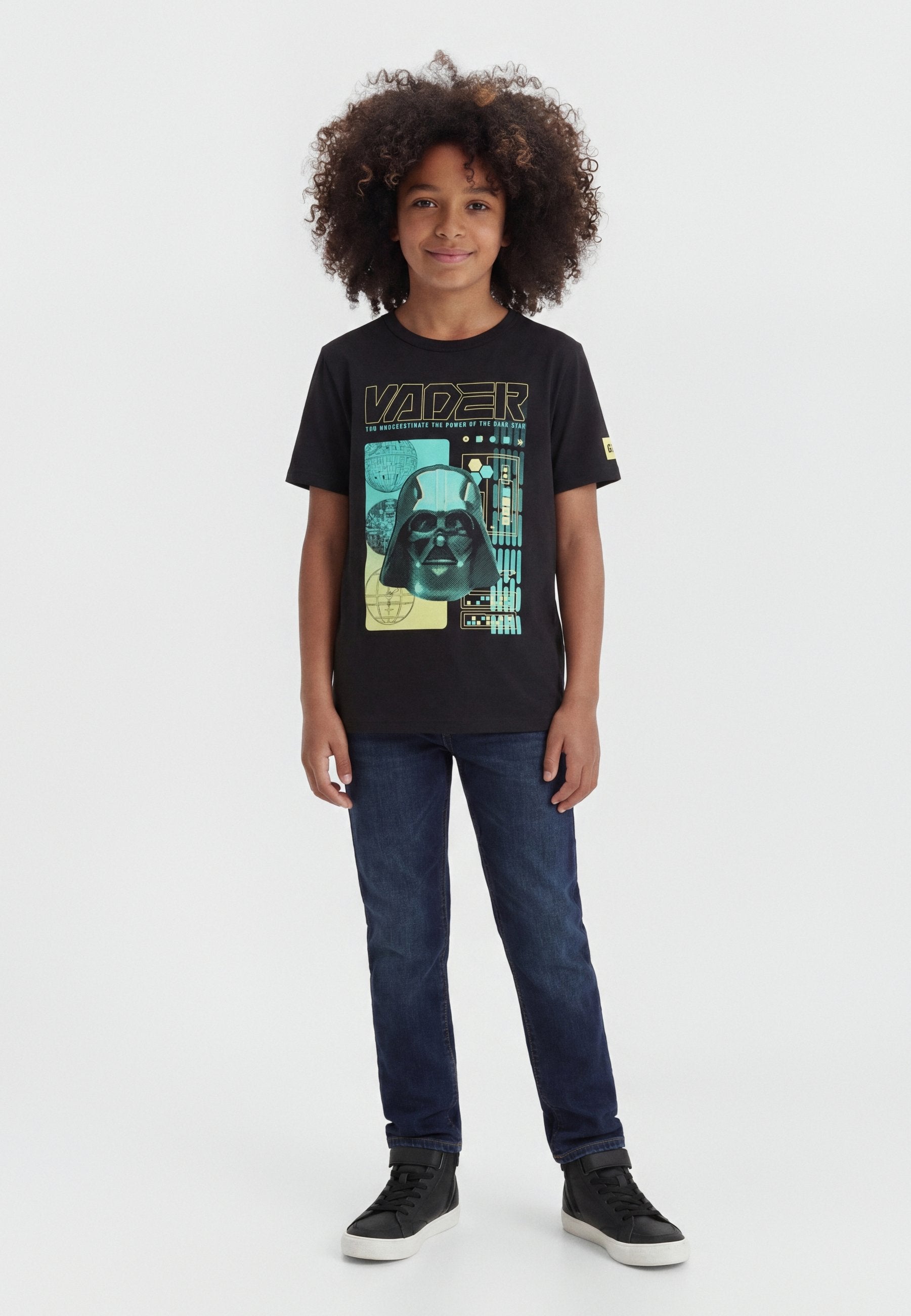 Print T-shirt - moonless night