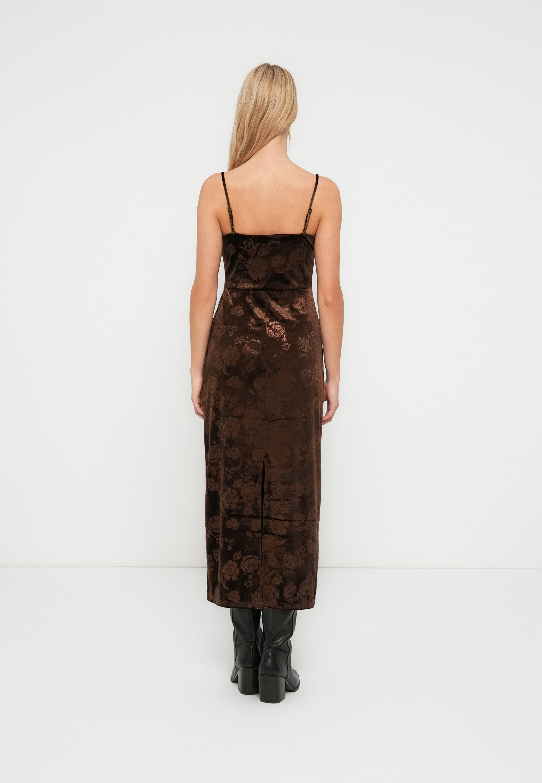 COLUMN MAXI DRESS - Cocktail dress / Party dress - brown