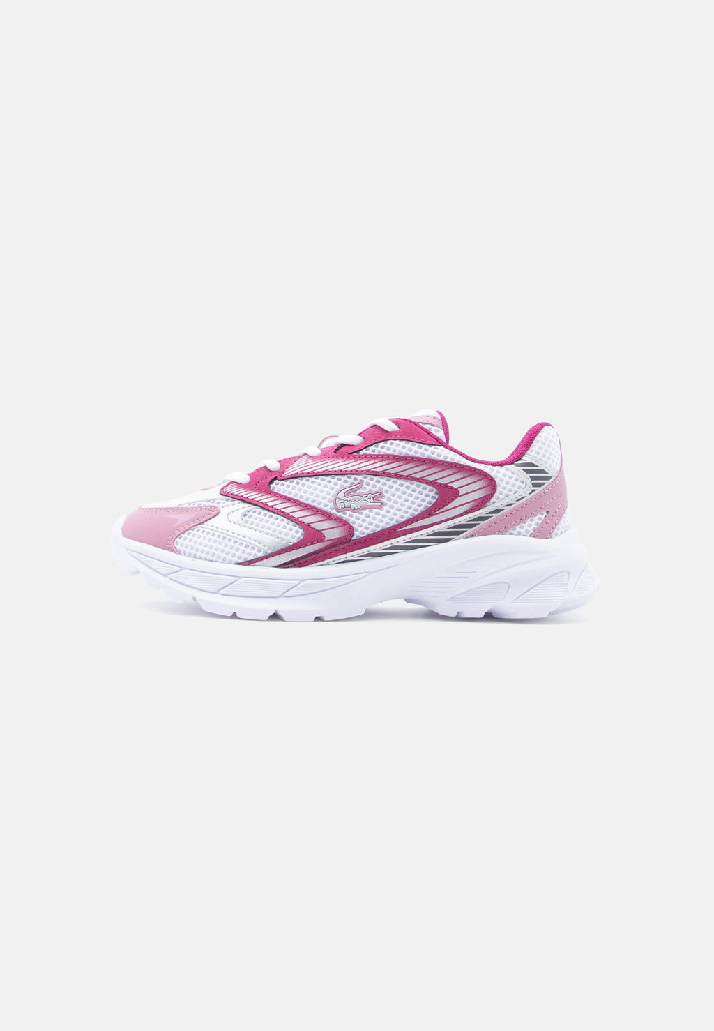 JUNIOR L003 NEO SHOT BLUSH LACES - Trainers - white/dark purple