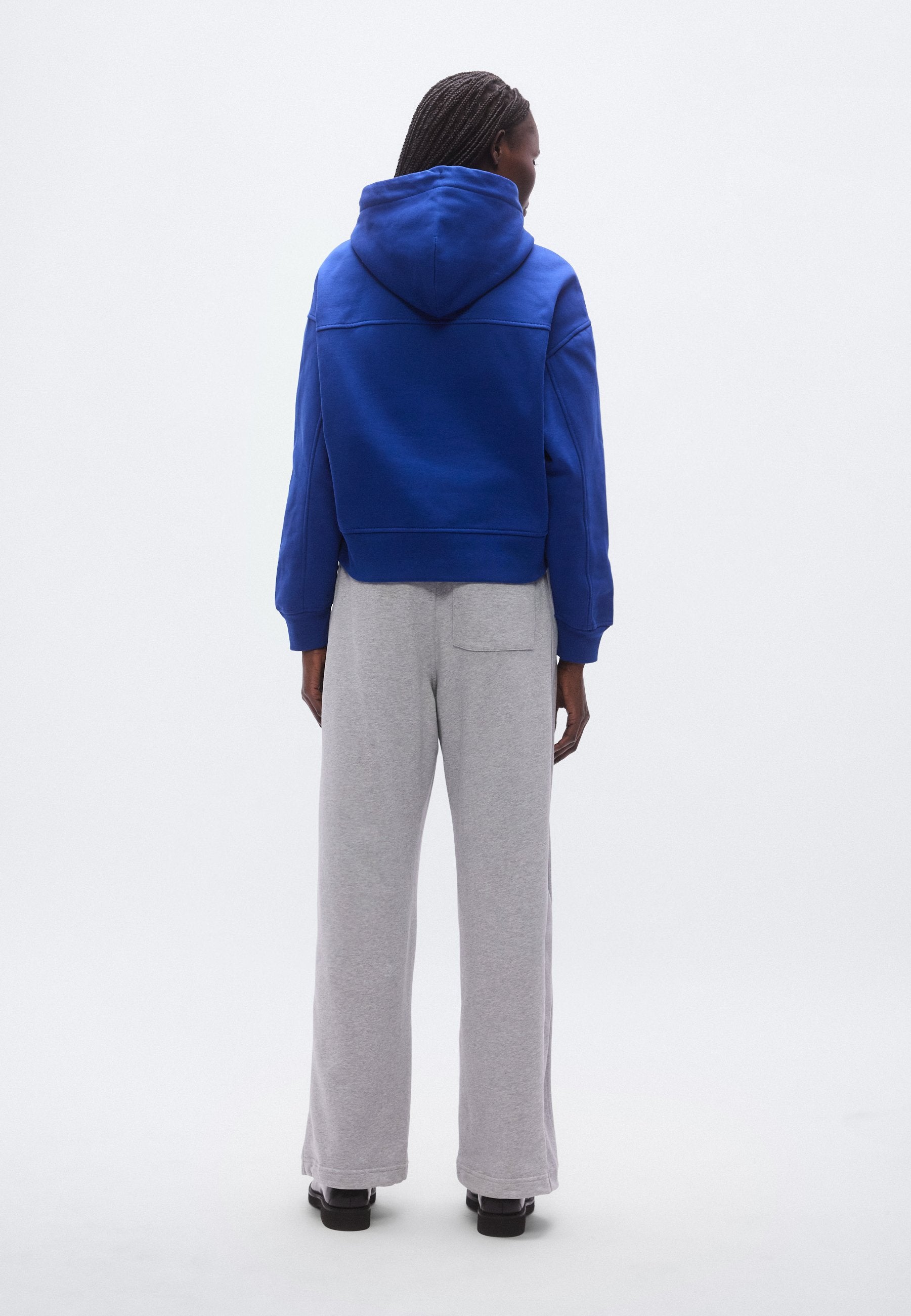 CROP GRAPHIC HOODIE - Hoodie - admiral blue