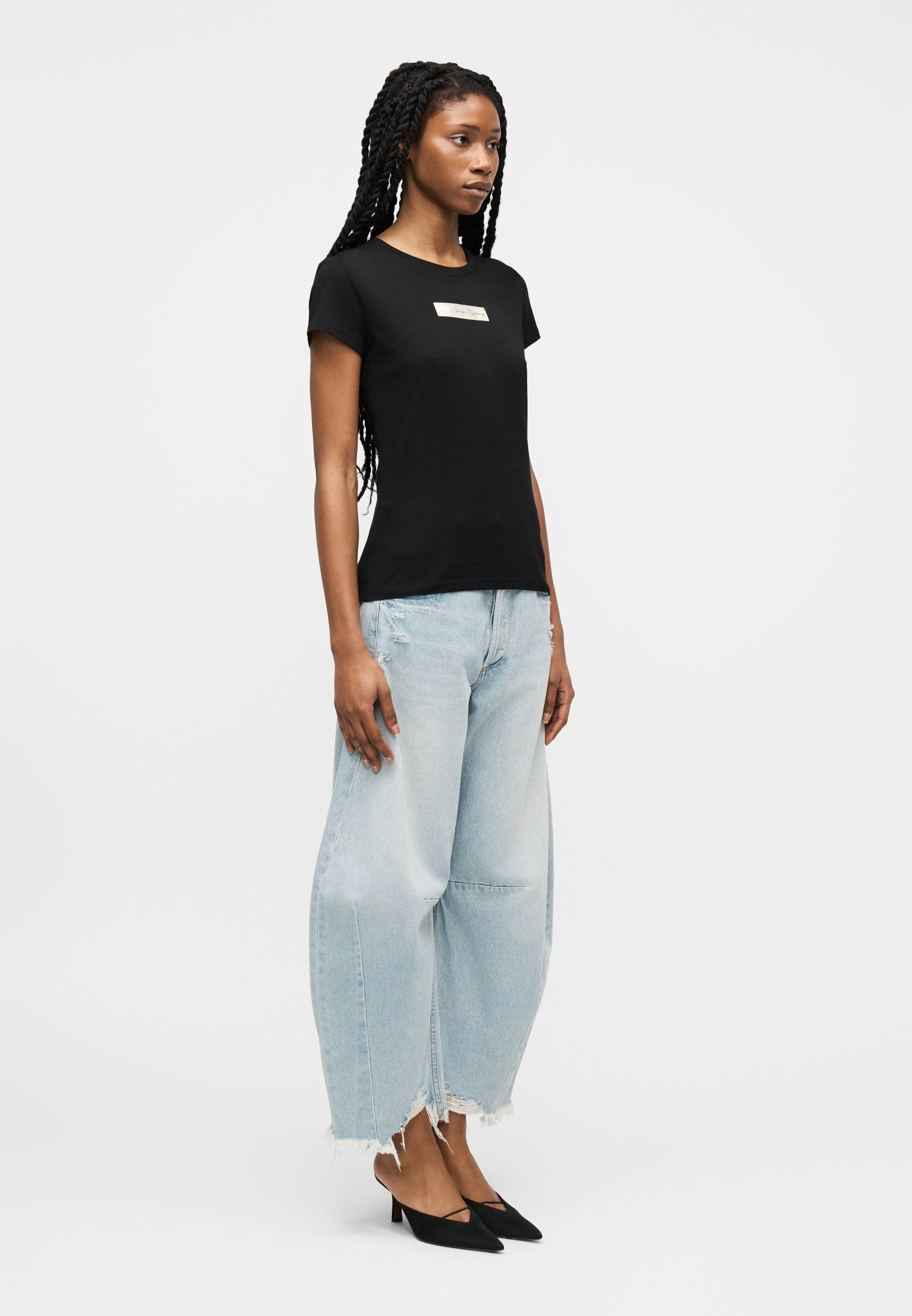 Print T-shirt - black