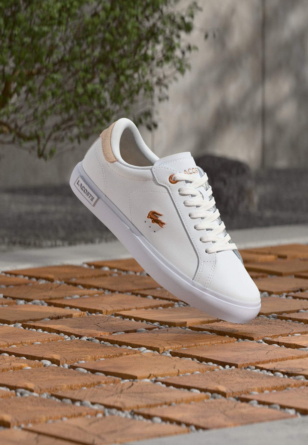 POWERCOURT 126 - Baskets - blanc/rose clair