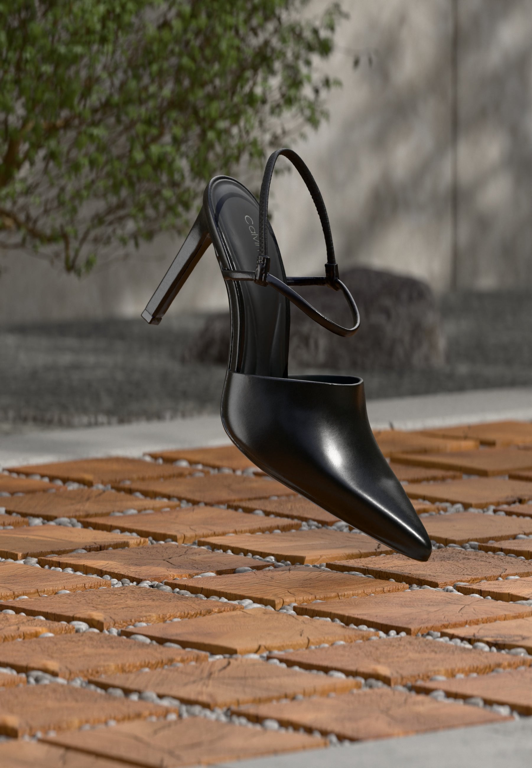 ESS STILETTO SLING - Classic heels - triple black