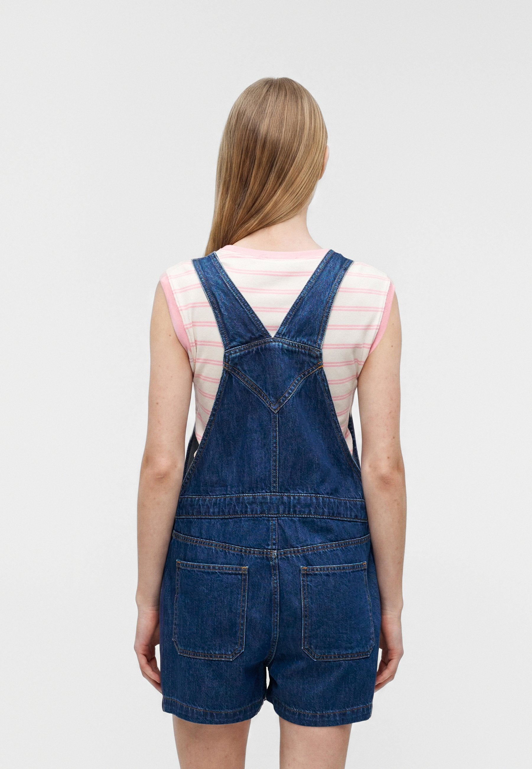 Denim Dungarees - medium wash