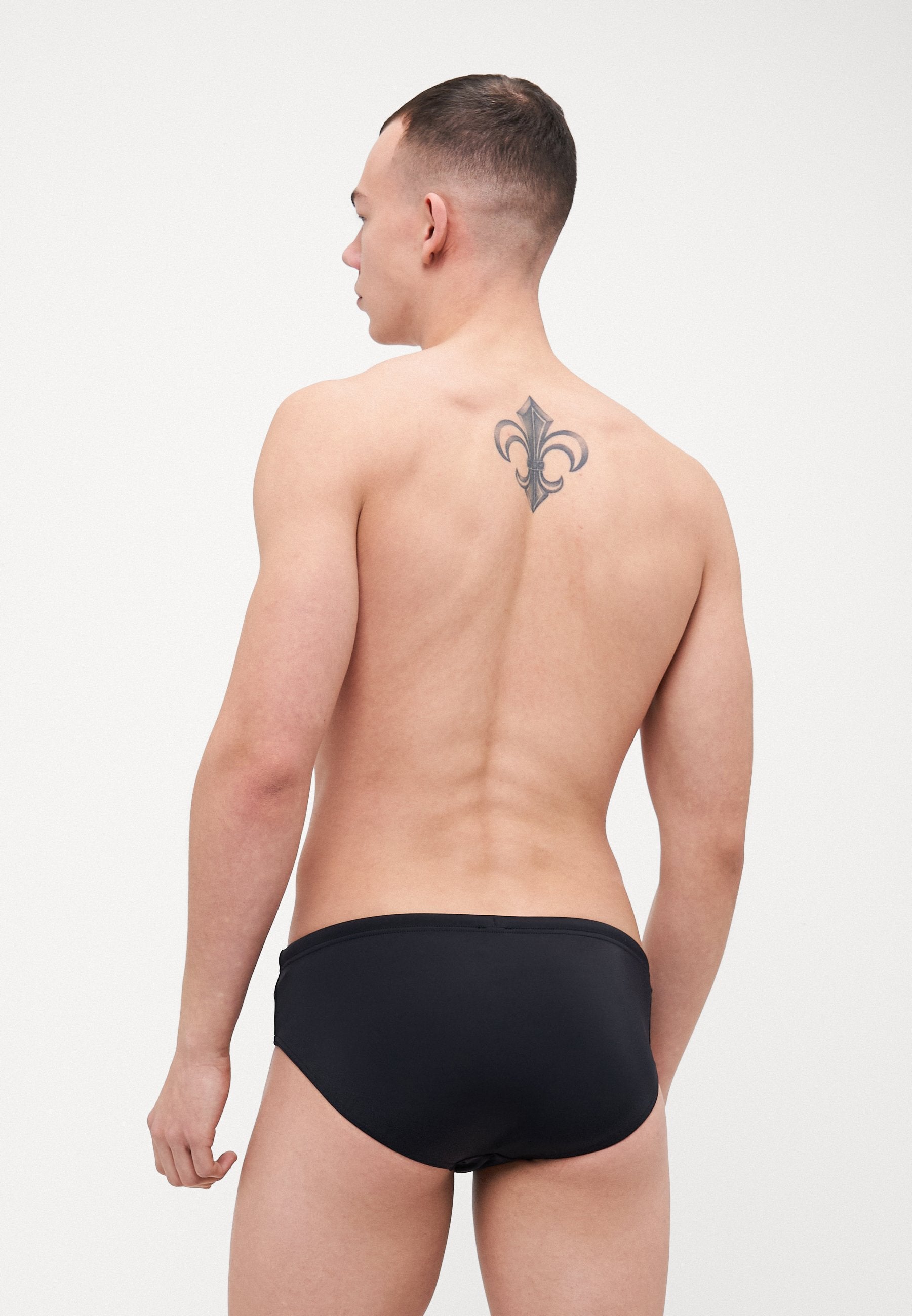 BEACHWEAR - Swimming briefs - black/silver