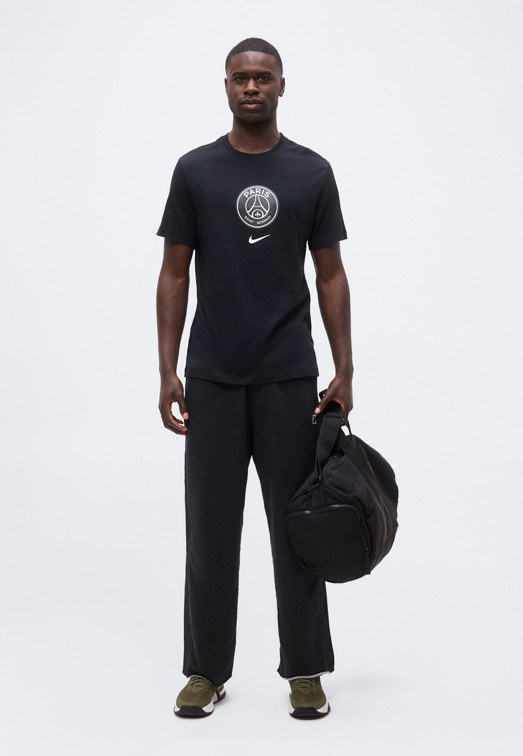 PARIS SAINT-GERMAIN CREST TEE - Club wear - black