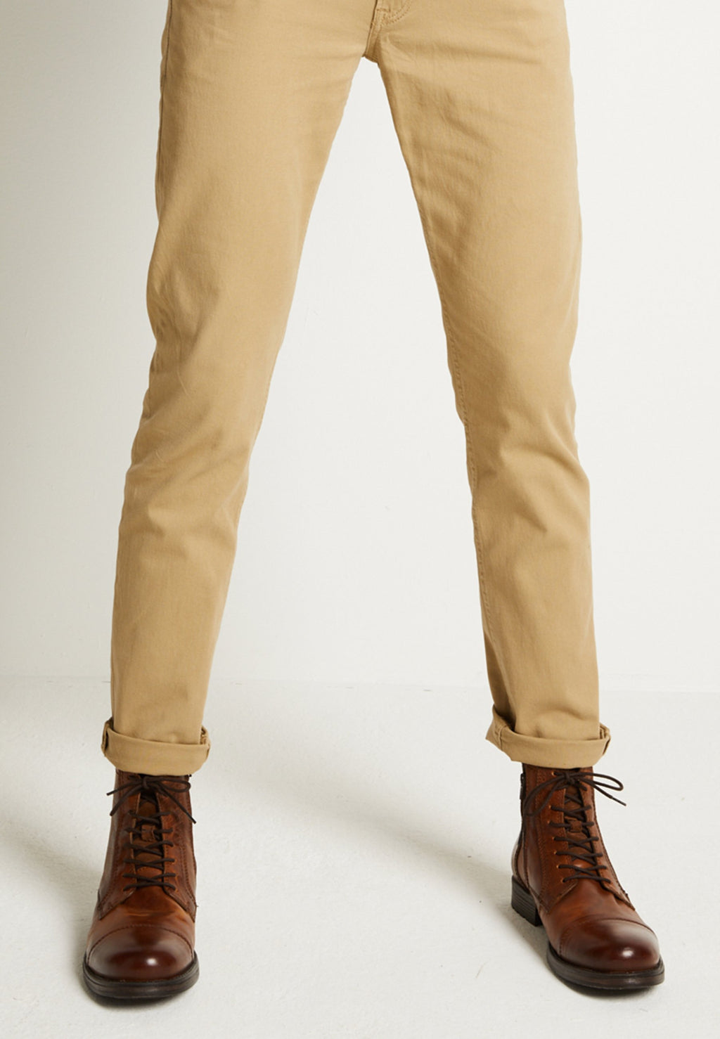 JFWRUSSEL - Lace-up ankle boots - cognac