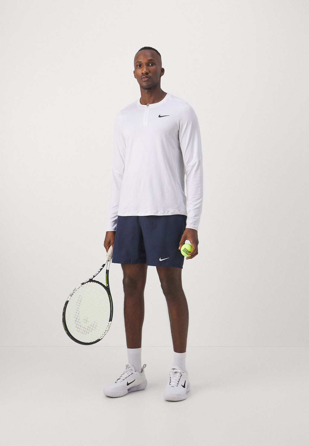 NIKECOURT VICTORY SHORT - Sports shorts - obsidian/white