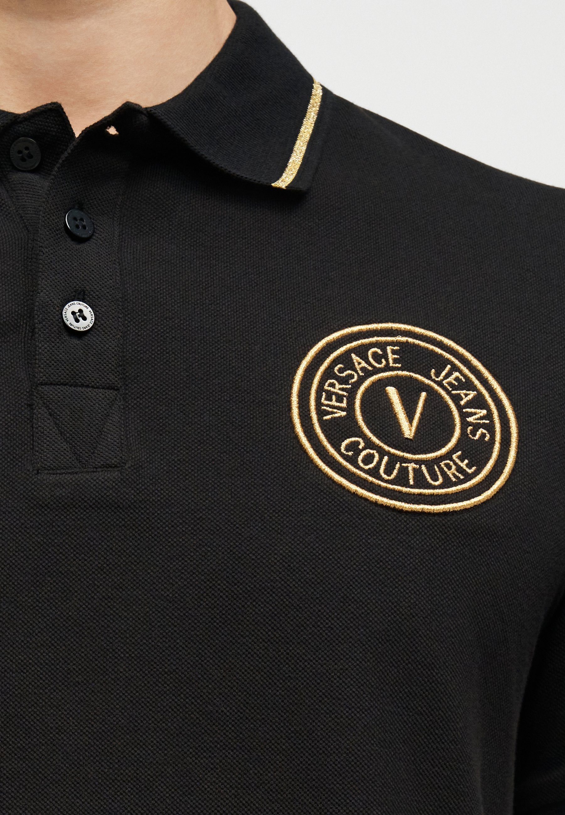 EMBLEM - Polo shirt - black/gold-coloured