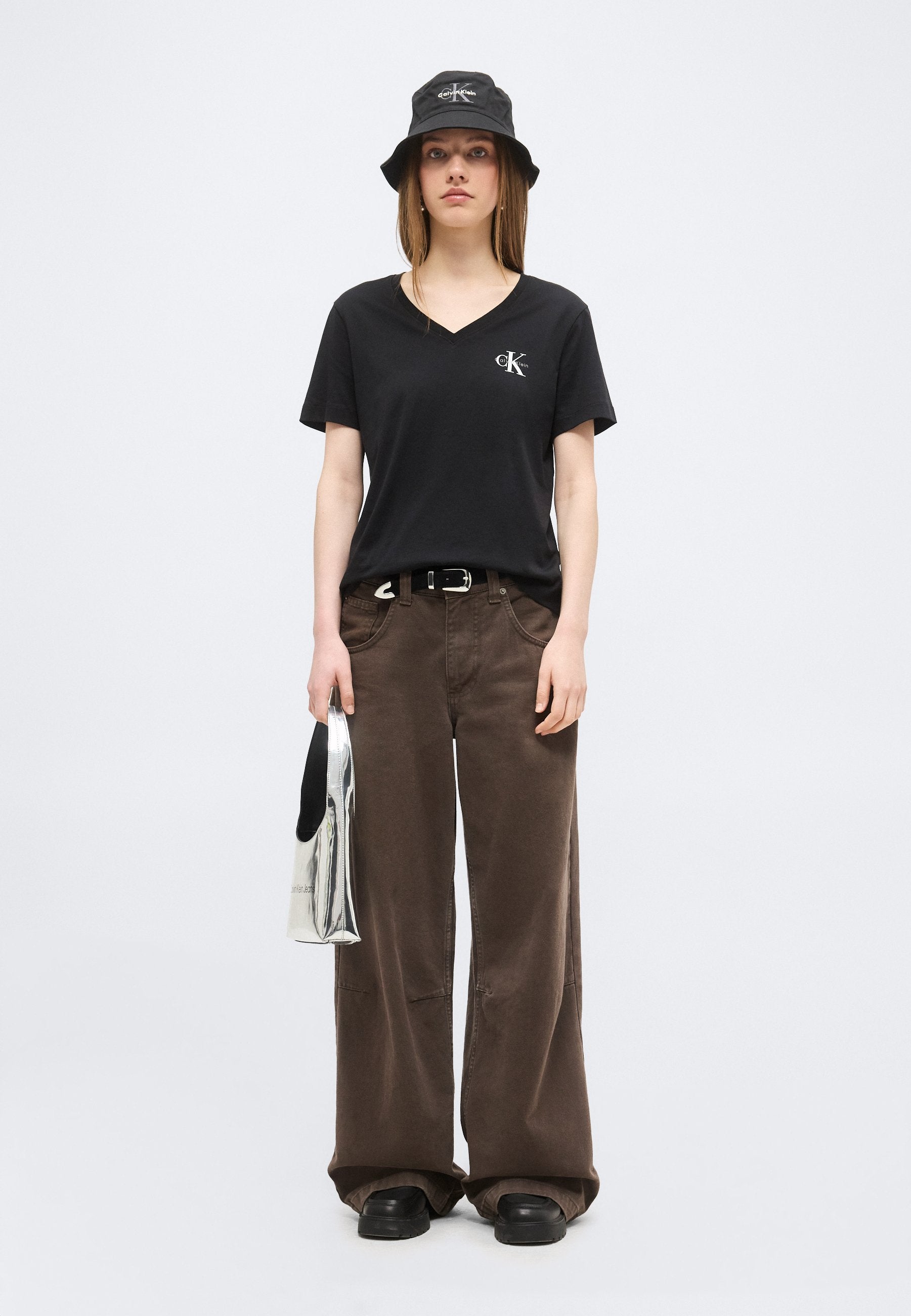 MONOLOGO TEE 3 PACK - Basic T-shirt - black
