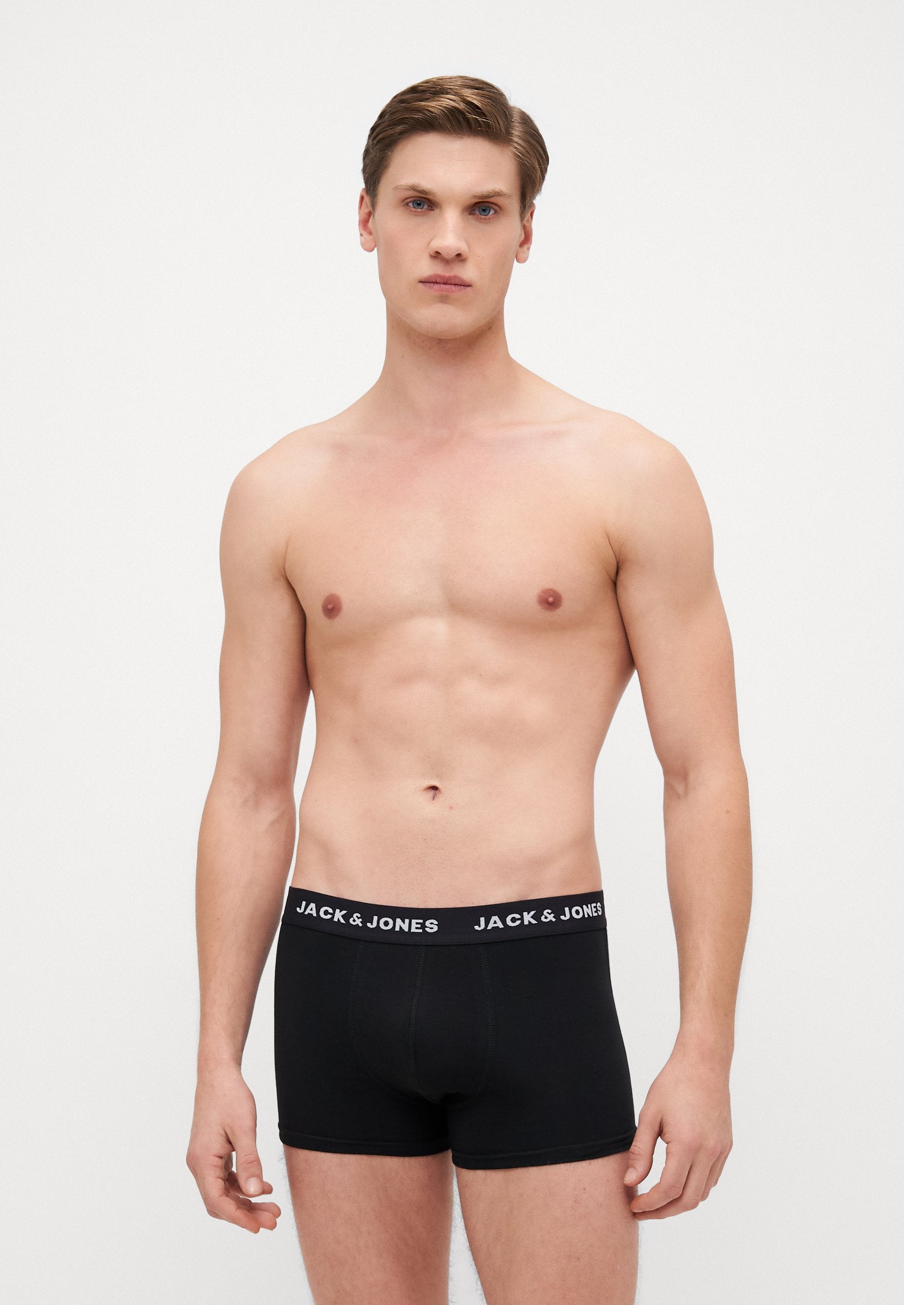 JACSOLID TRUNKS 12 PACK - Trunks - navy/black/dark grey melange