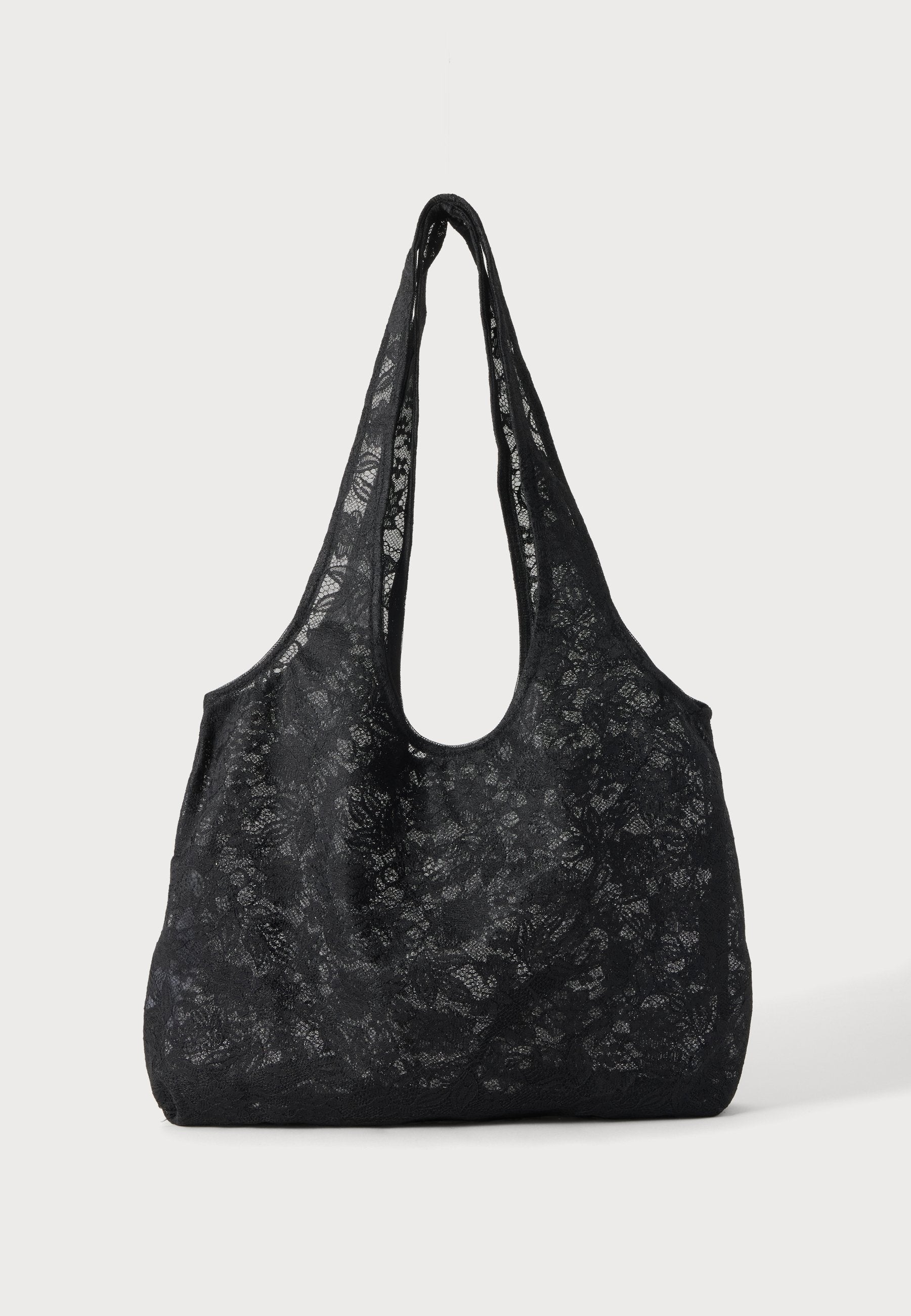 LUNA LACE TOTE BAG - Tote bag - black