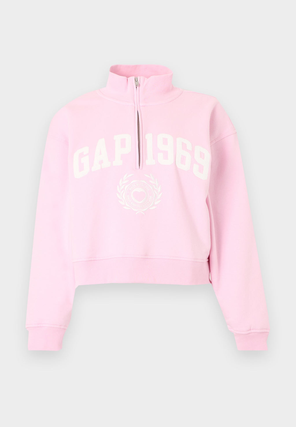 LOGO JAN HALF ZIP - Sweatshirt - primrose pink