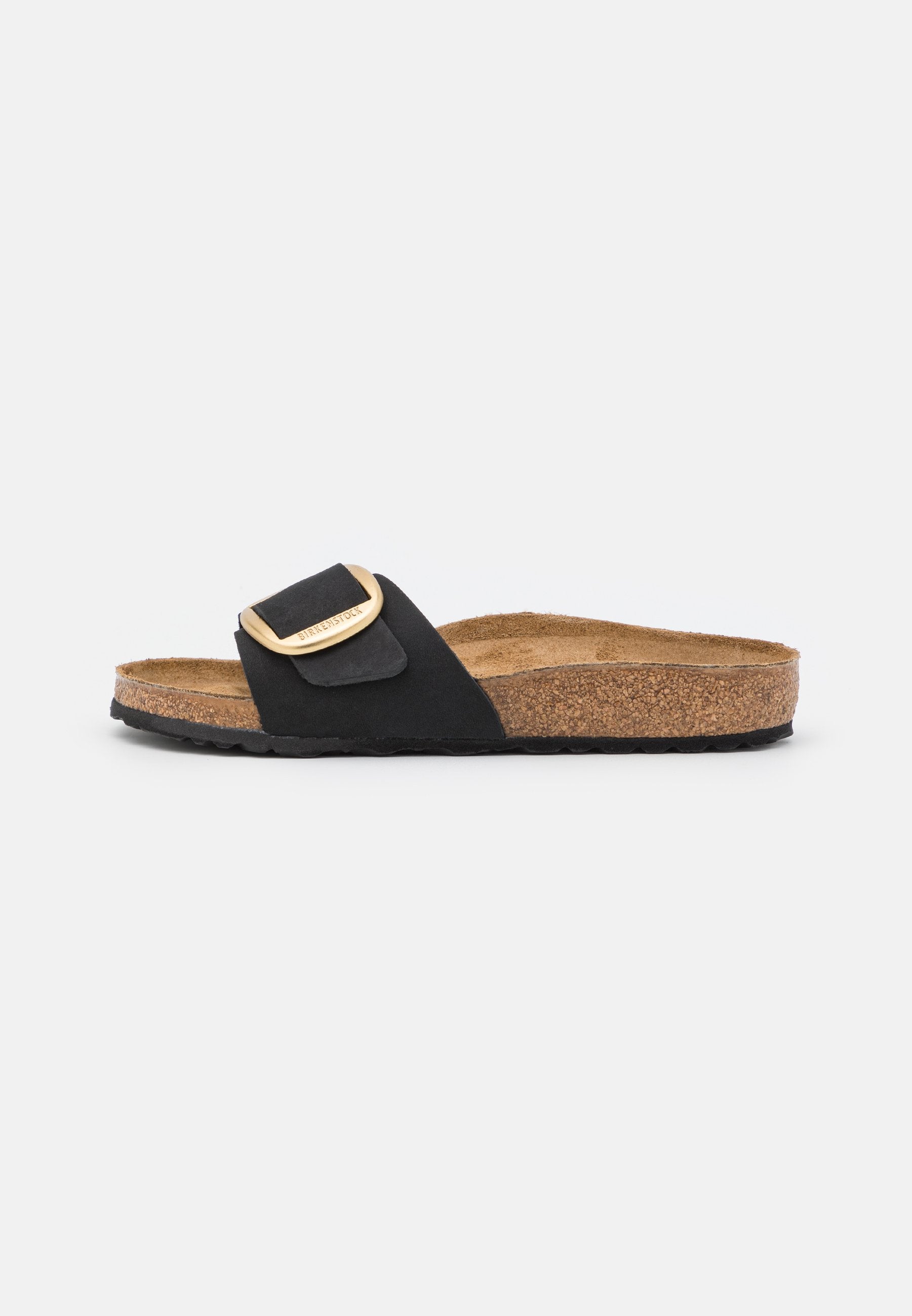 MADRID BIG BUCKLE NARROW - Sandals - black
