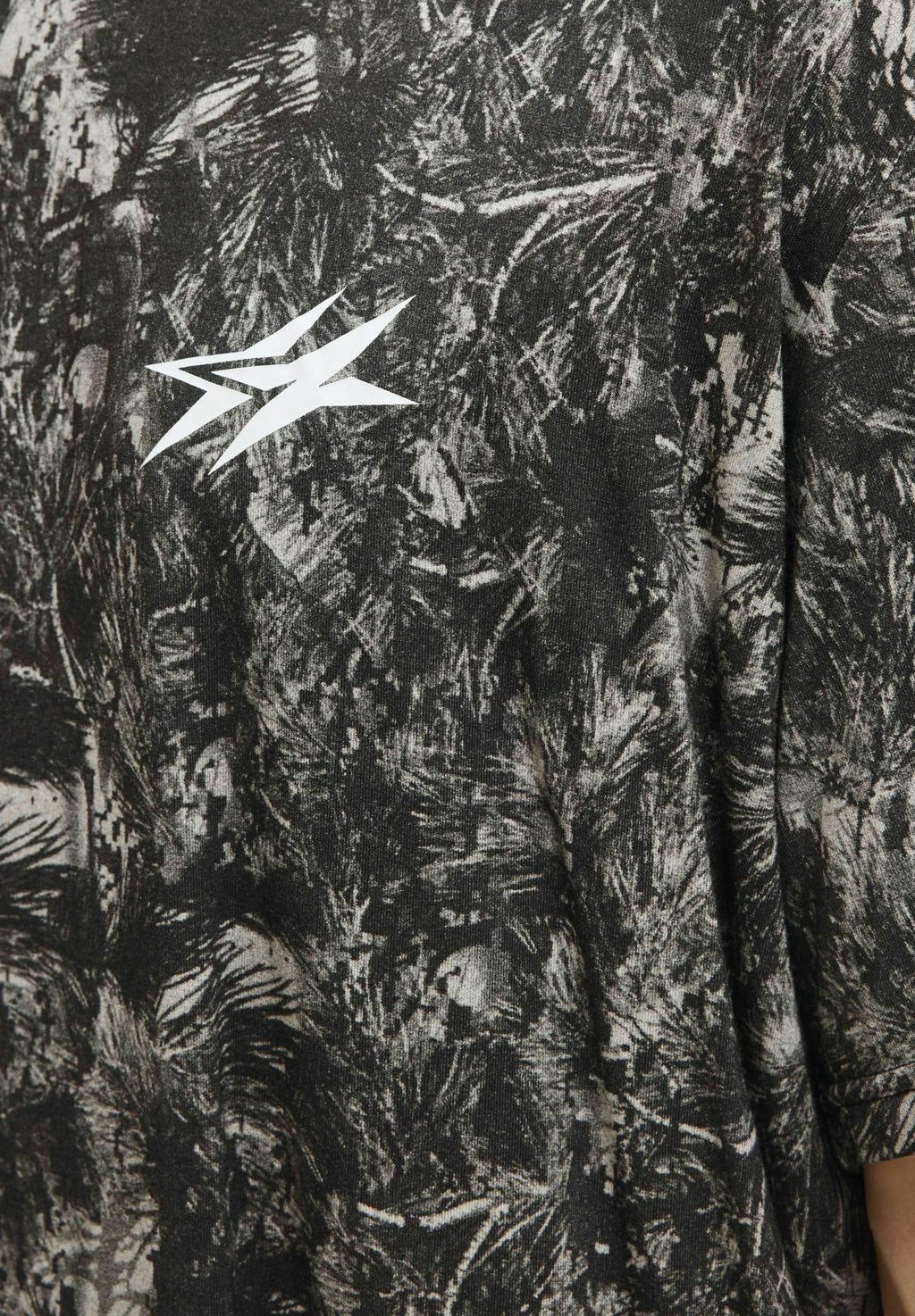 Backprintet - Print T-shirt - black