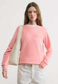TONAL SHIELD C NECK - Sweatshirt - pink