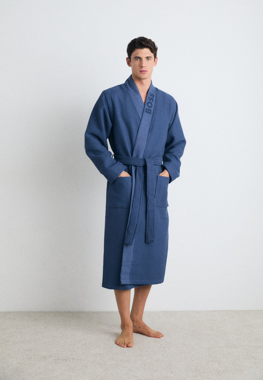 KIMONO - Dressing gown - medium blue