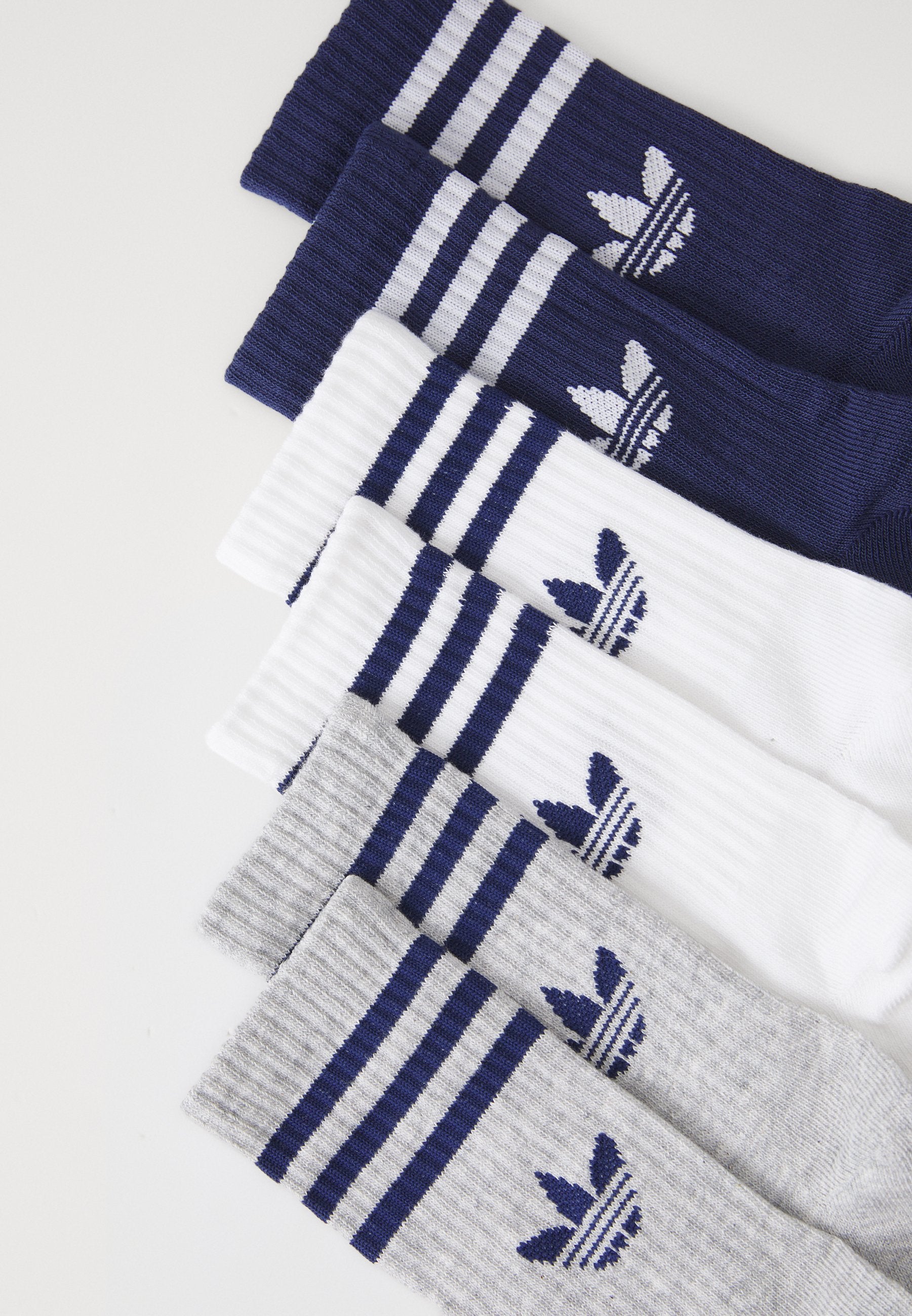 3S CREW S 6P K UNISEX - Socks - white/light grey heather/dark blue