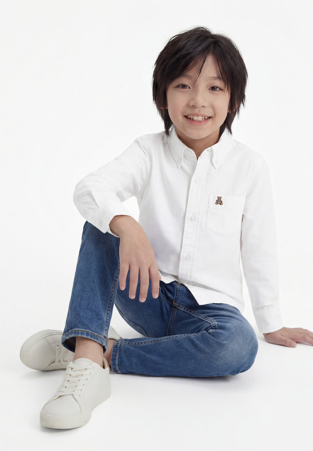 TODDLER OXFORD CONVERTIBLE SHIRT - Shirt - white