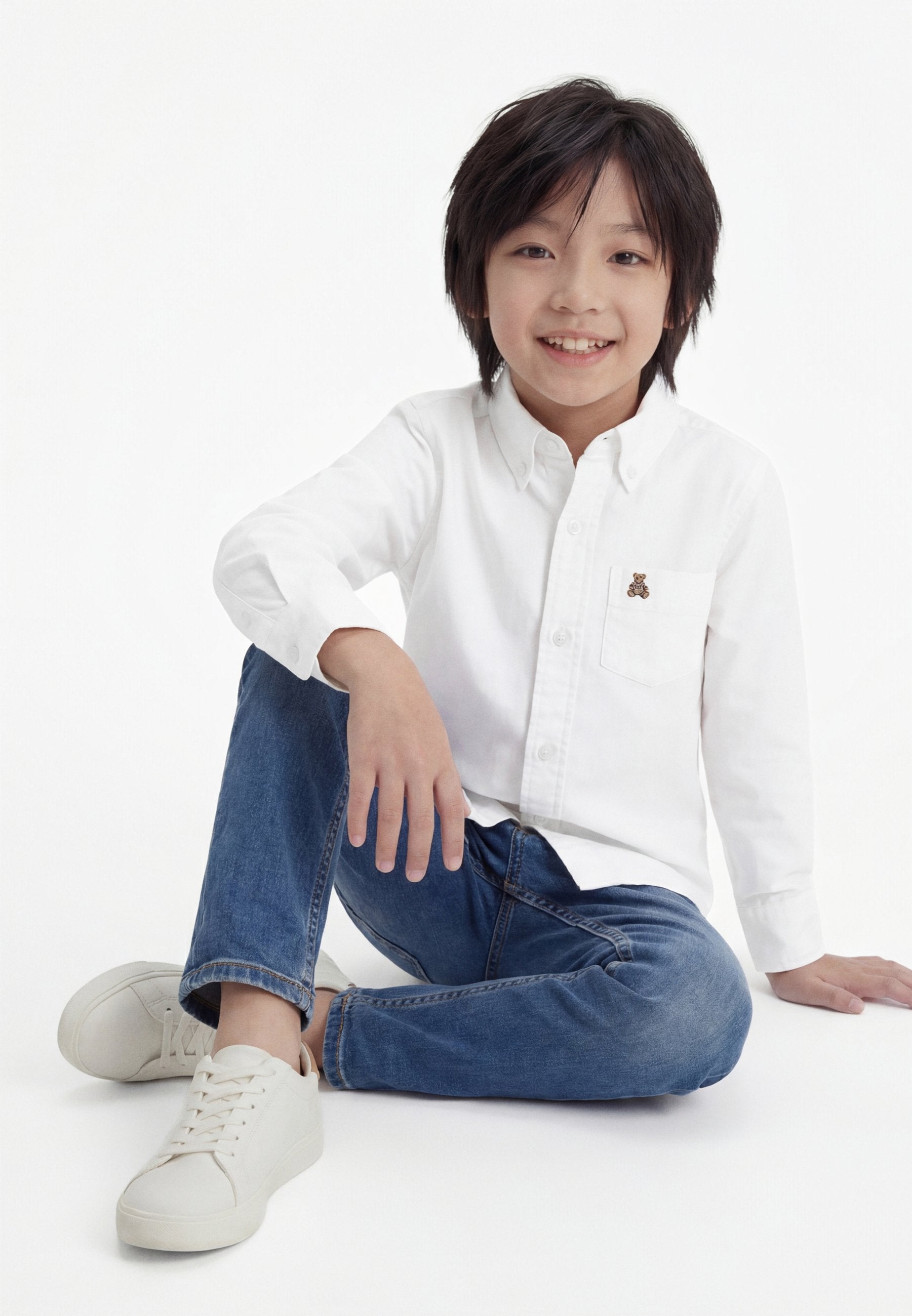 TODDLER OXFORD CONVERTIBLE SHIRT - Shirt - white