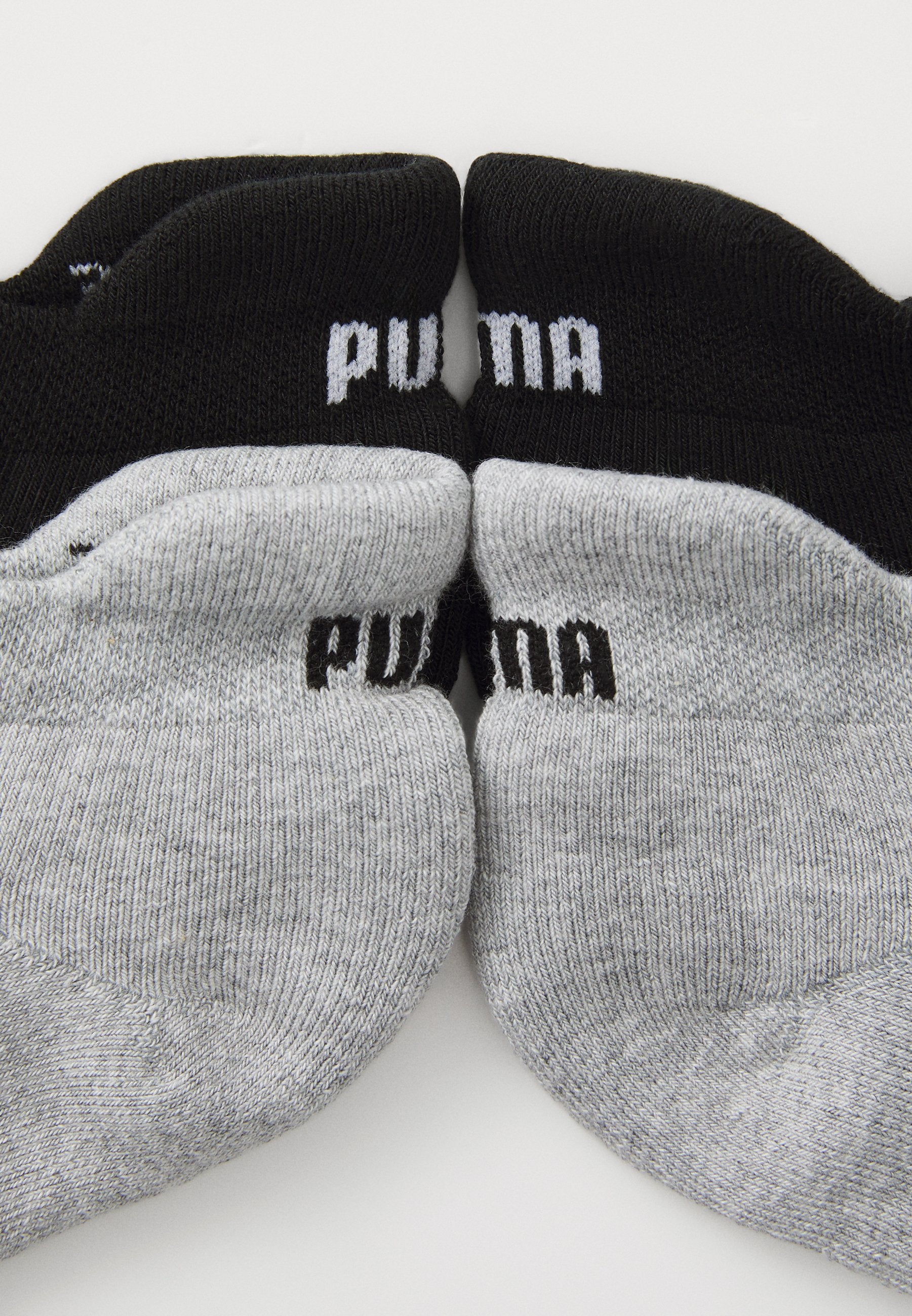 LOT DE 4 PAIRES DE CHAUSSETTES DE SPORT AMORTIES POUR FEMME - Chaussettes de sport - gris chiné/noir