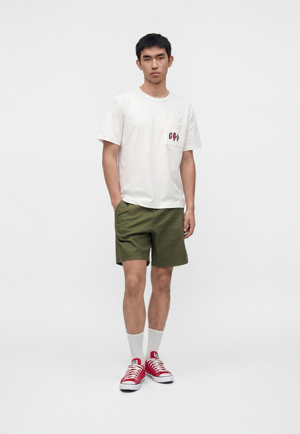 Shorts - tweed green