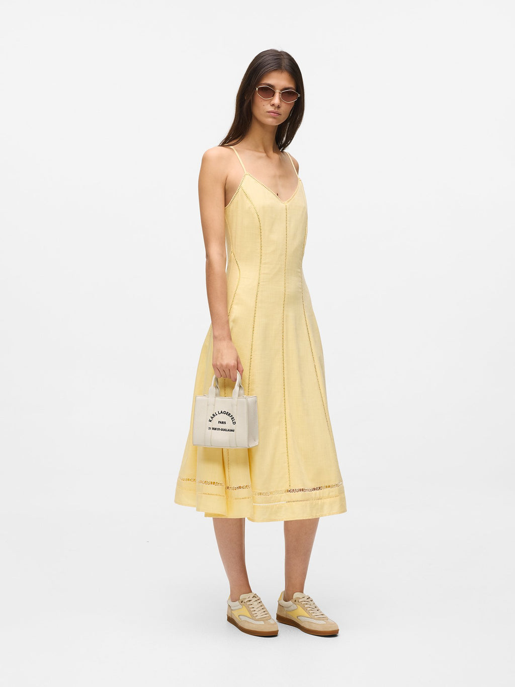 SQUARE - Handbag - off white