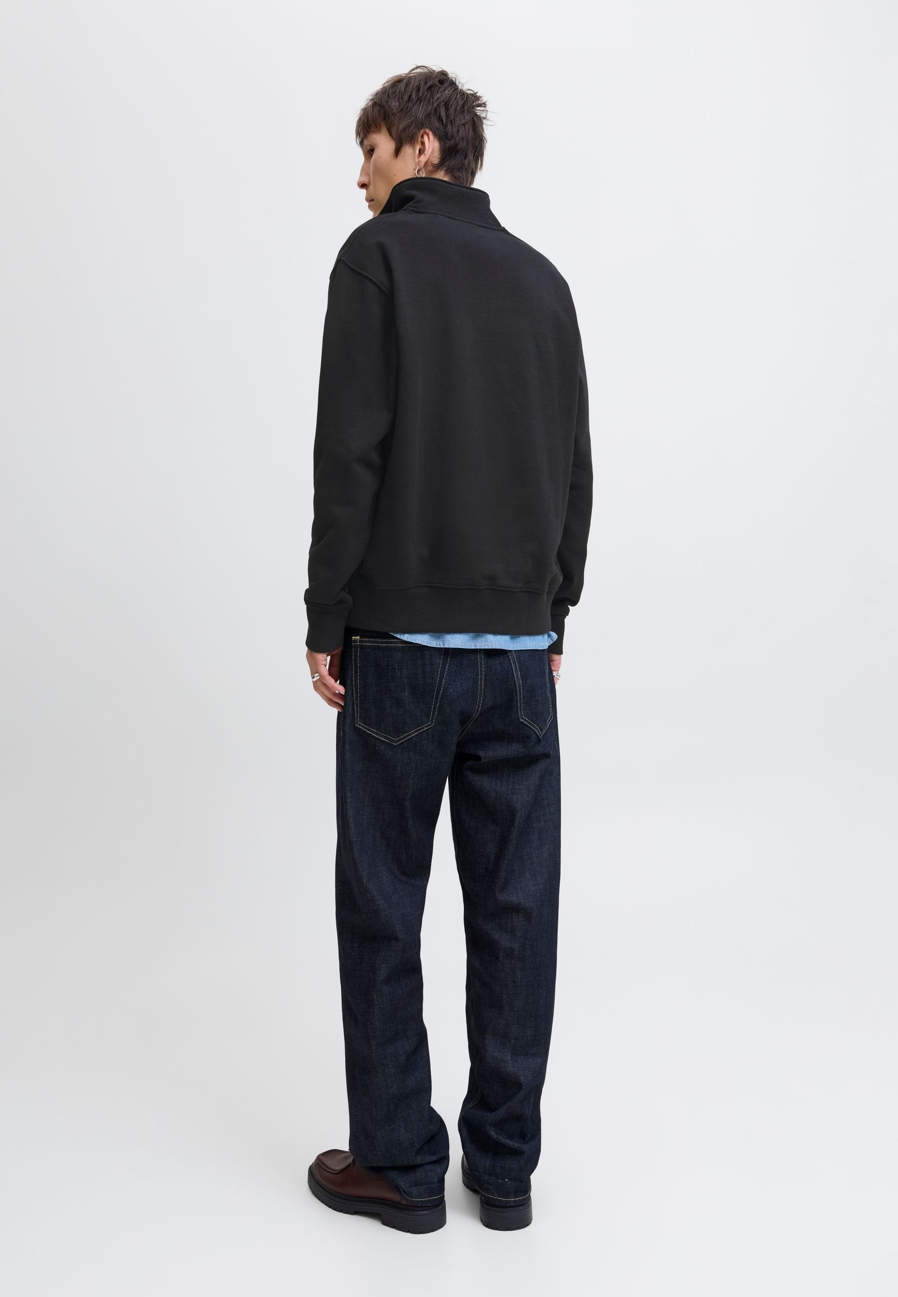 Half zip Plain Half zip - Sweatshirt - black