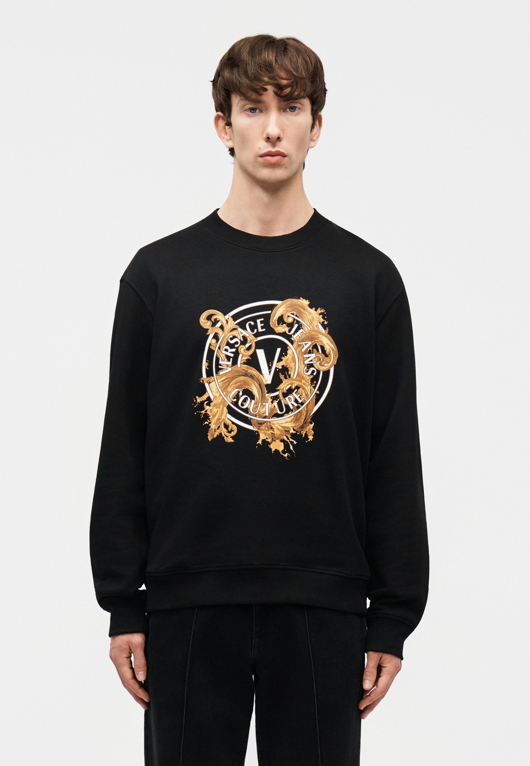 EMBLEM WAVE - Sweatshirt - black/gold-coloured