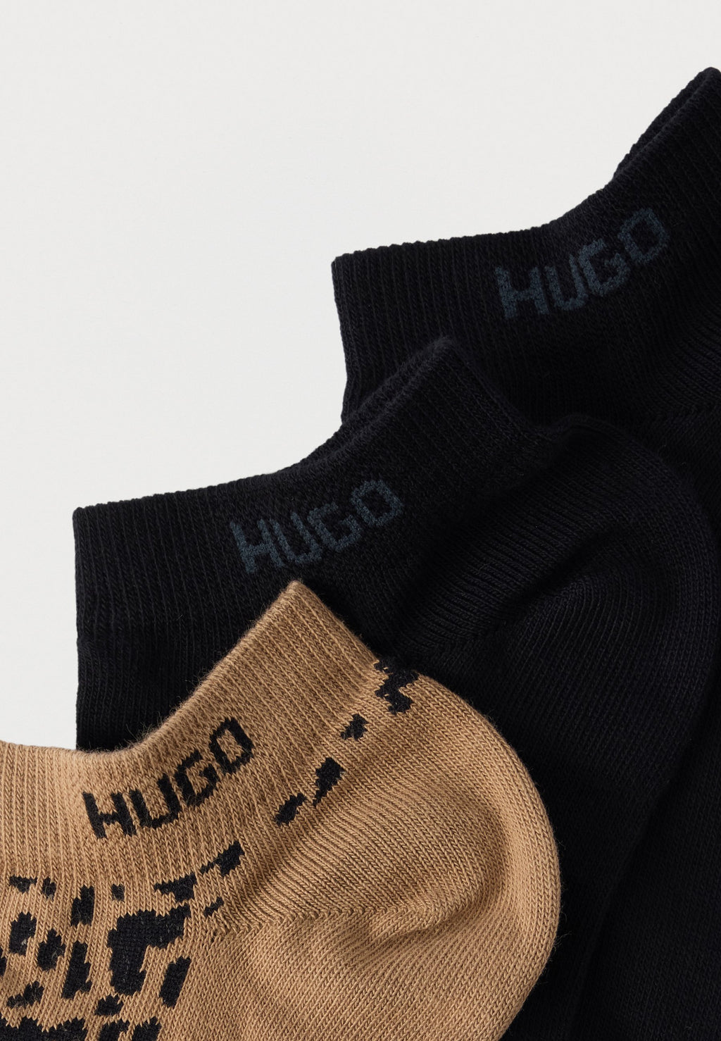 LEO 3 PACK - Sneaker socks - black