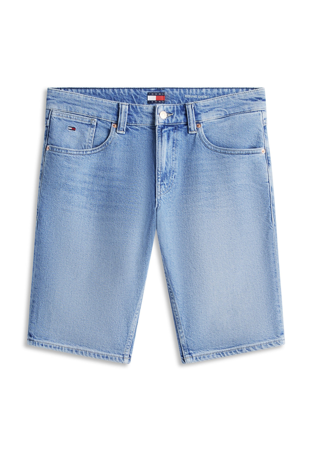 RONNIE WHISKERED SLIM DENIM SHORTS - Denim shorts - denim medium