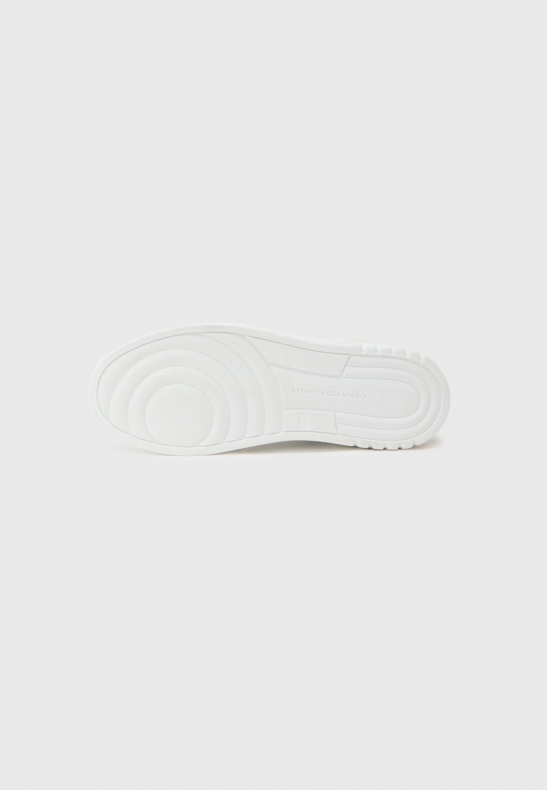 LEATHER MIXED TEXTURE CUPSOLE TRAINERS - Trainers - white/light grey