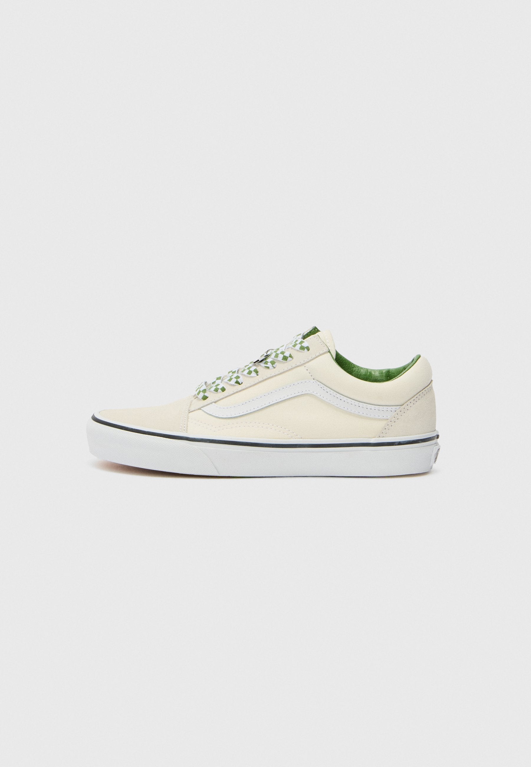 OLD SKOOL - Skate shoes - marshmallow/green