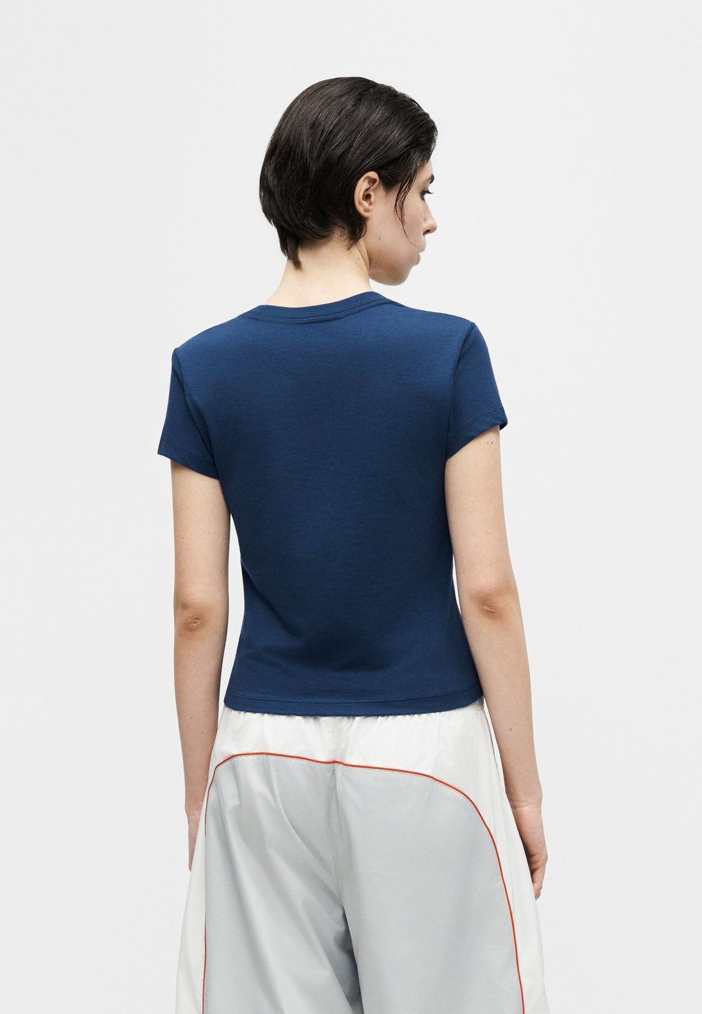 CROP LEAGUE TEE - Baskılı tişört - gece mavisi