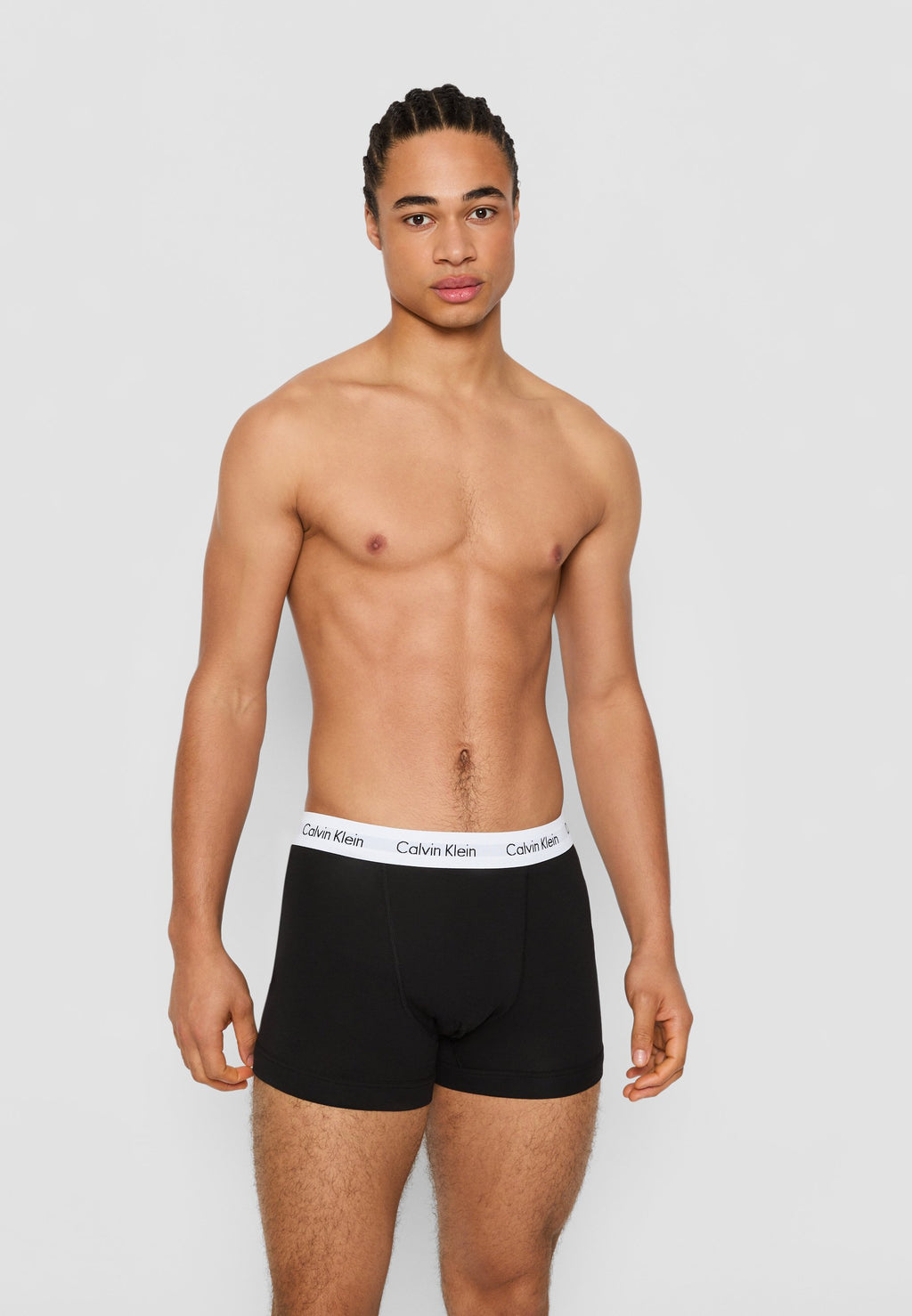 TRUNK 3 PACK COTTON STRETCH - Trunks - black/white/grey