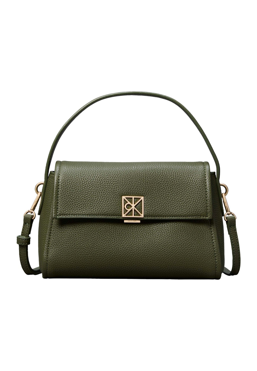 EMBLEM HW PEBBLE SHOULDER BAG 25 - Handbag - olive