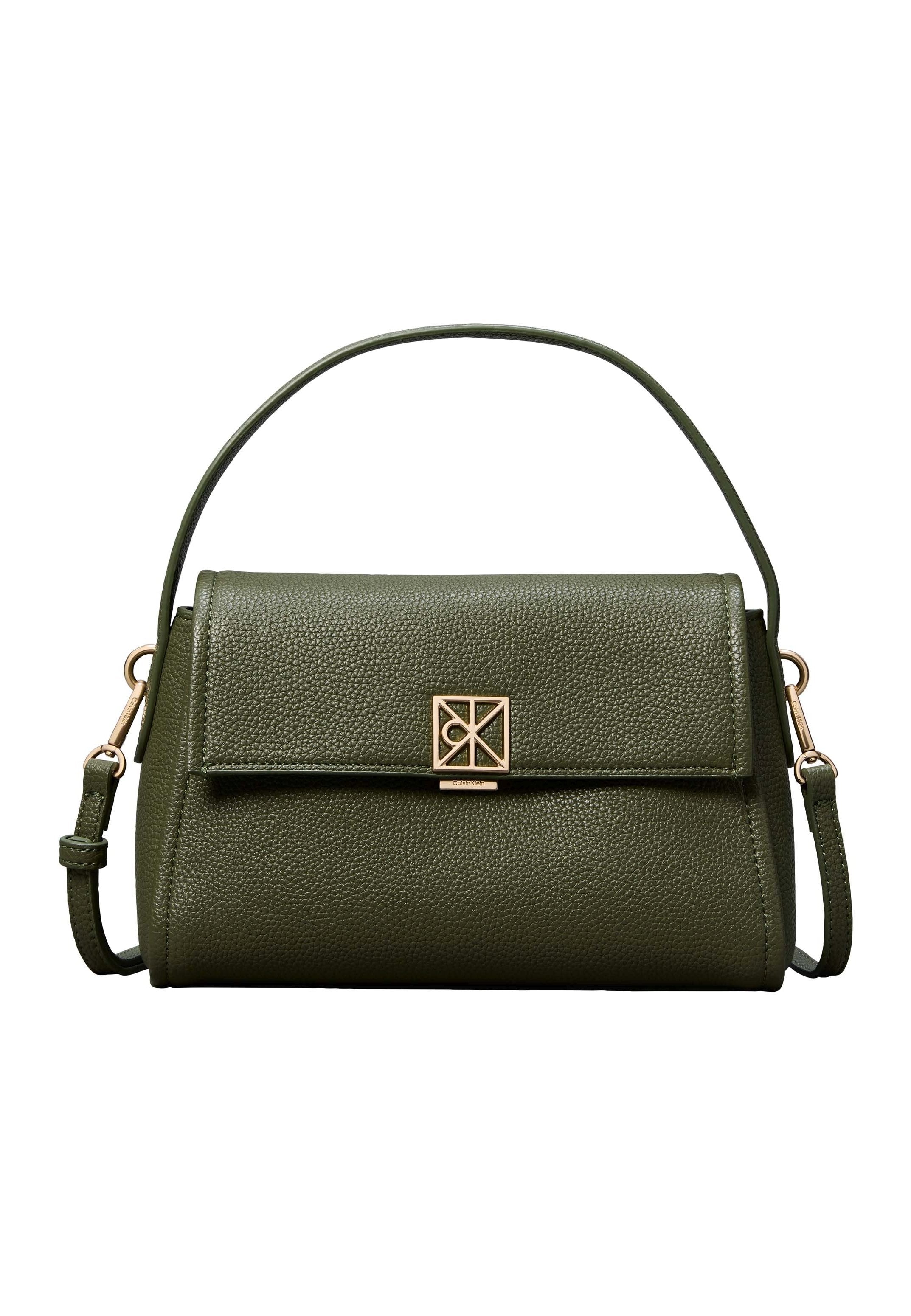 EMBLEM HW PEBBLE SHOULDER BAG 25 - Handbag - olive