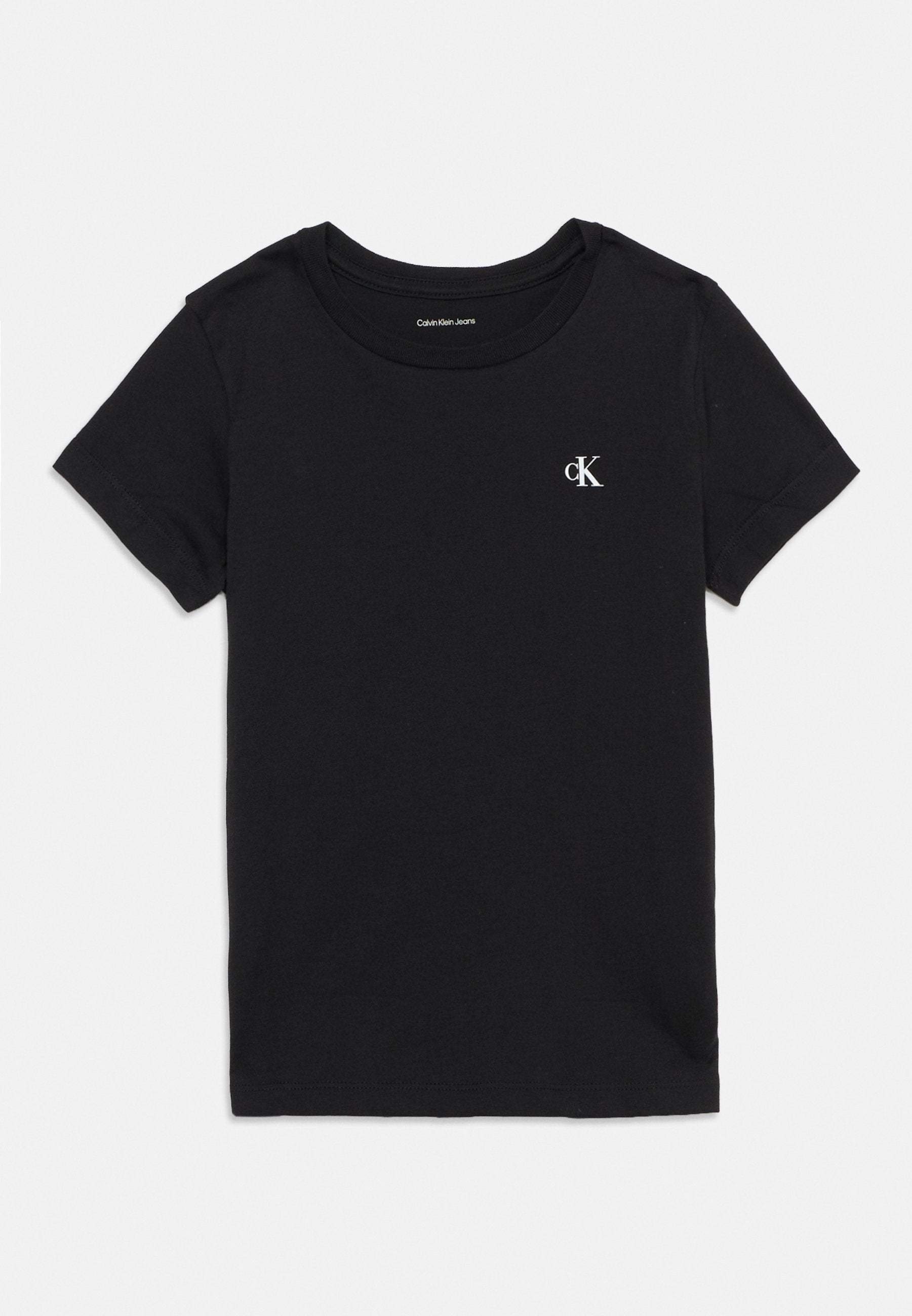 MONOGRAM SLIM 2 PACK - Basic T-shirt - black/mottled grey